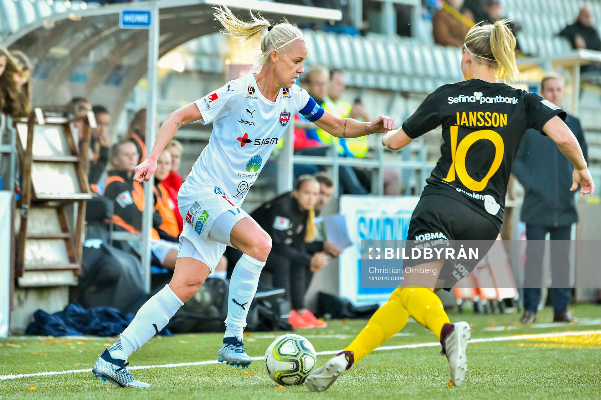 Rosengårds Caroline Seger och Hammarbys Hammarbys Emma
