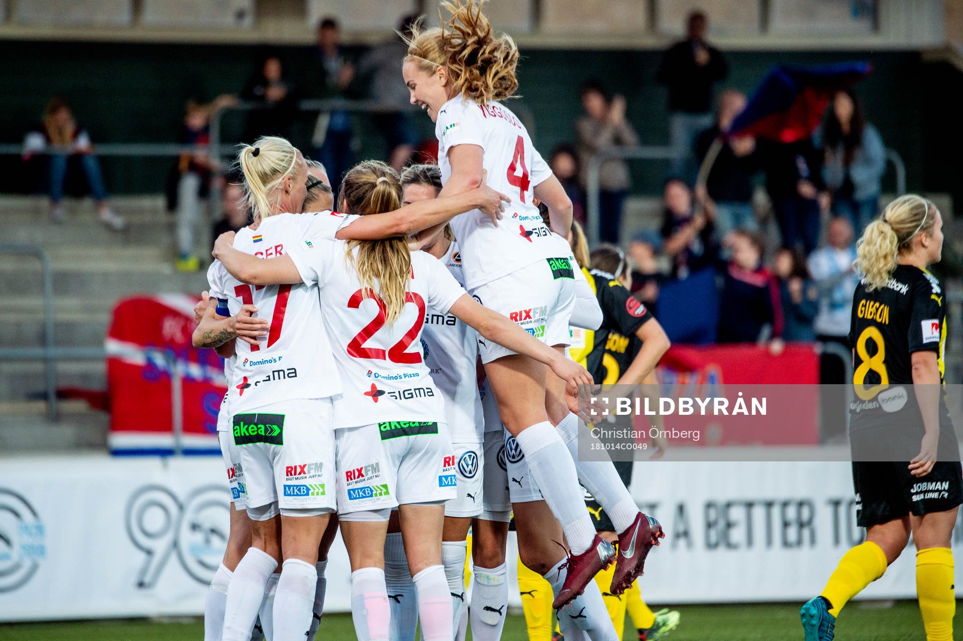 Rosengårds Glodis Perla Viggosdottir jublar med