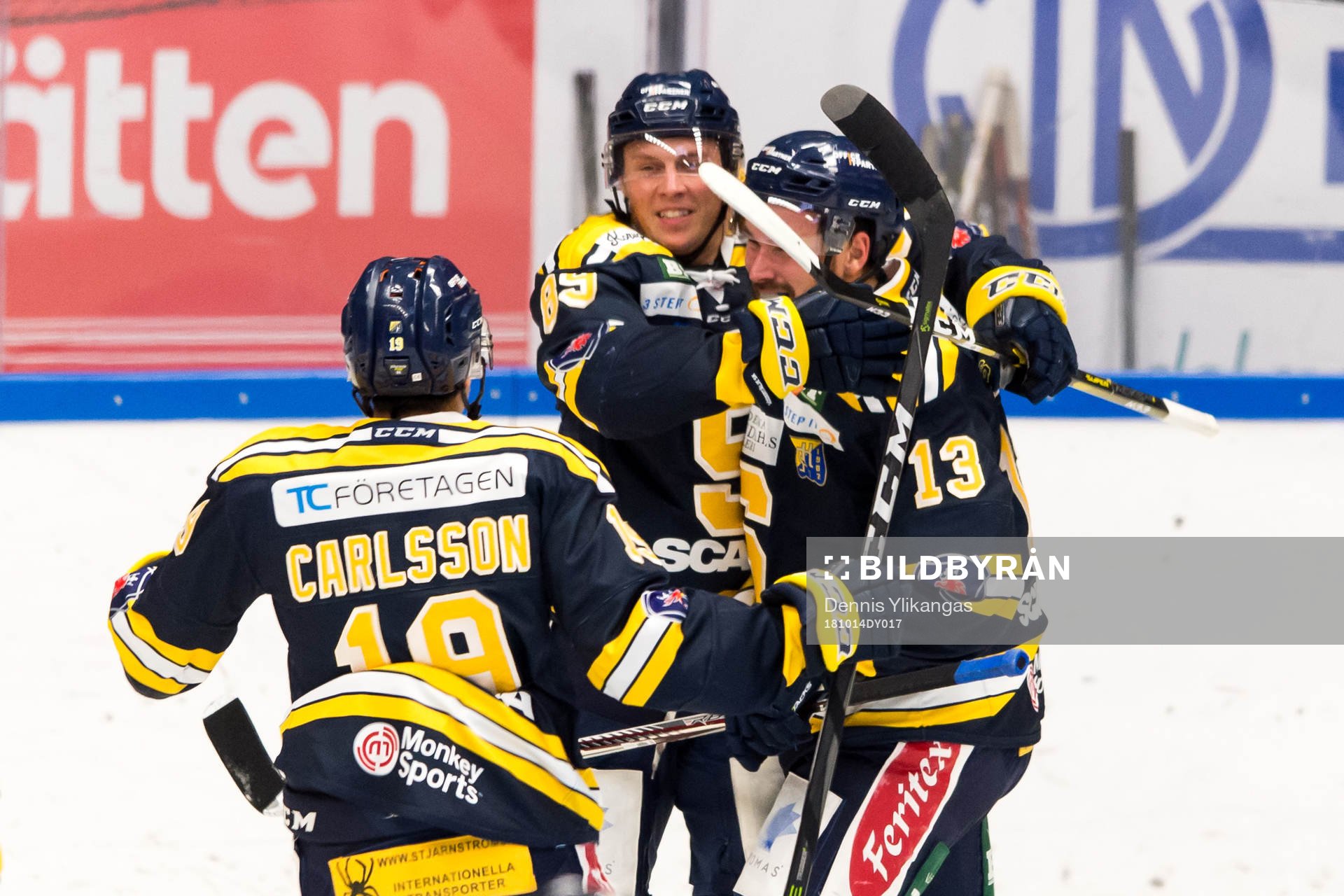 Södertäljes Mikael Ahlén, David Åslin och Lucas