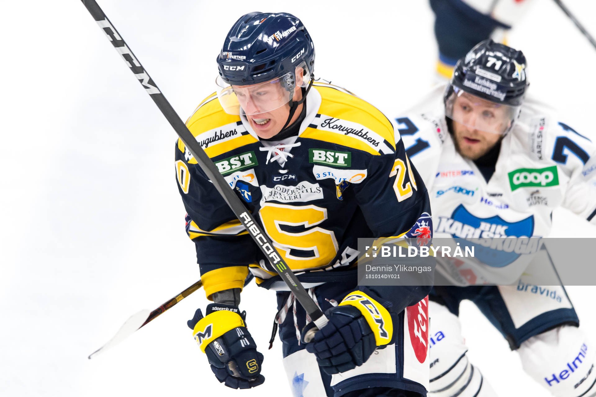 Södertäljes Thom Flodqvist och Karlskogas Carl Berglund