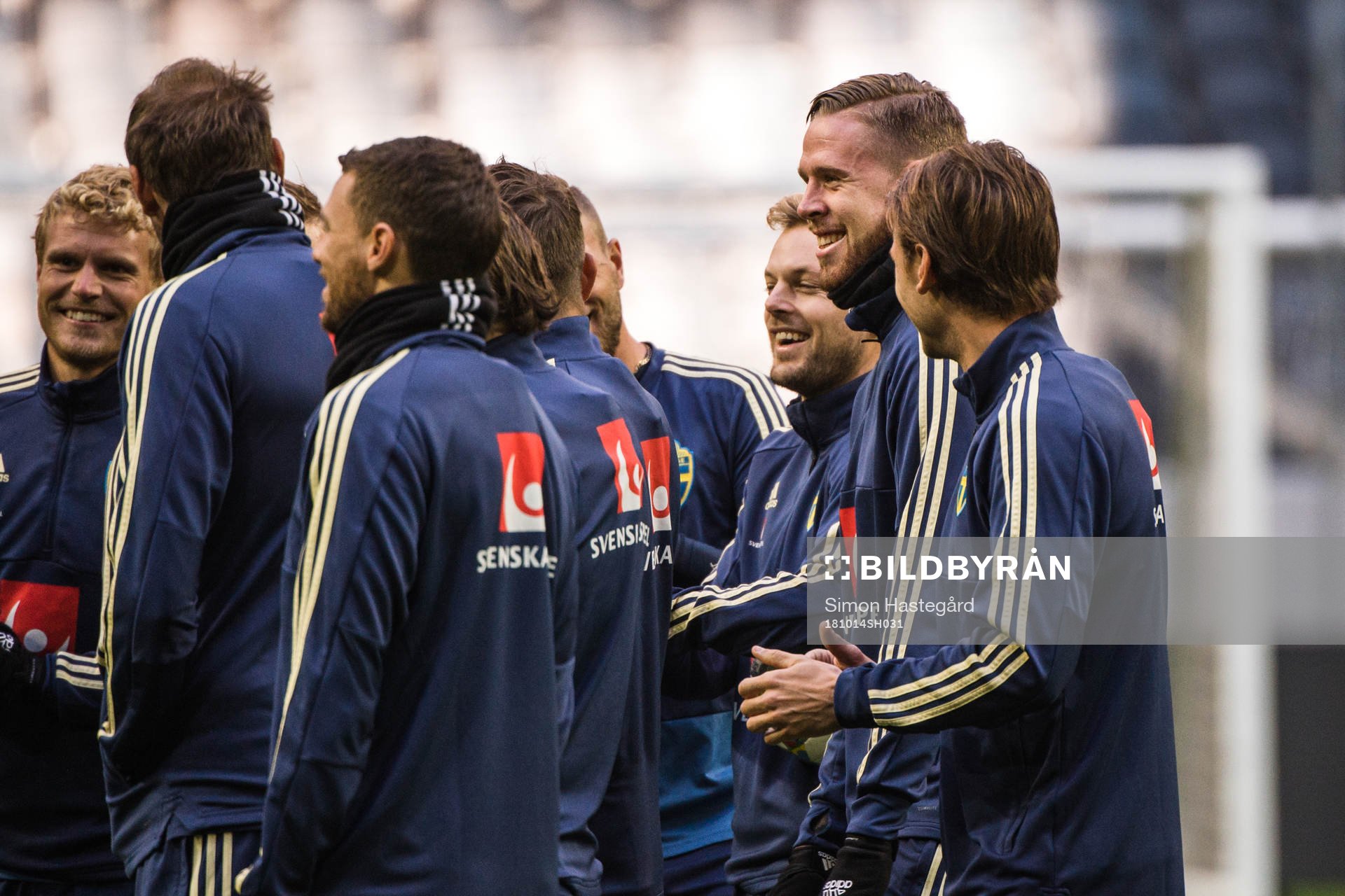 Pontus Jansson under en träning med Sveriges fotbollslandslag den 14 oktober 2018 i Stockholm.