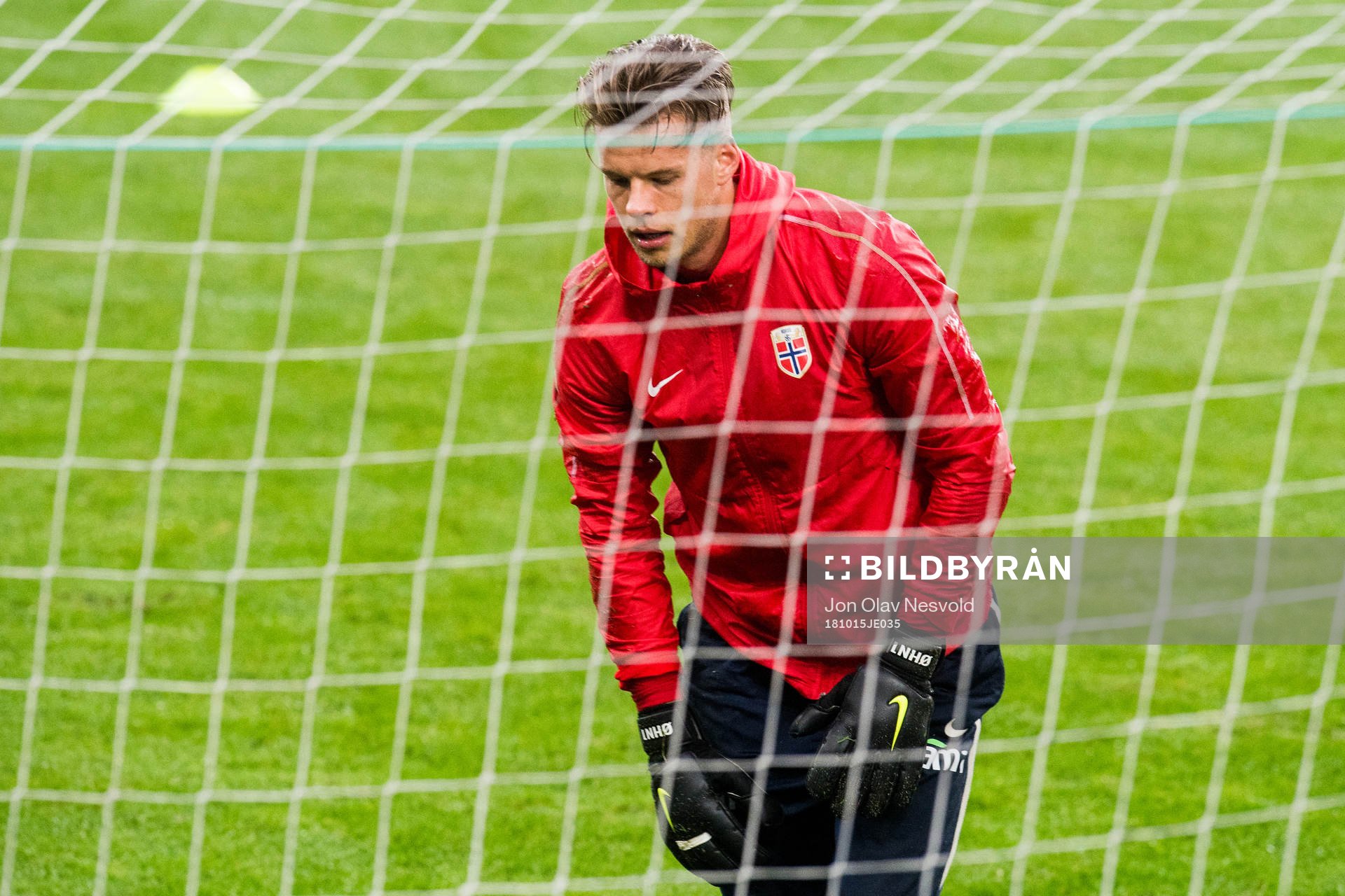 Goalkeeper Ørjan Håskjold Nyland of Norway