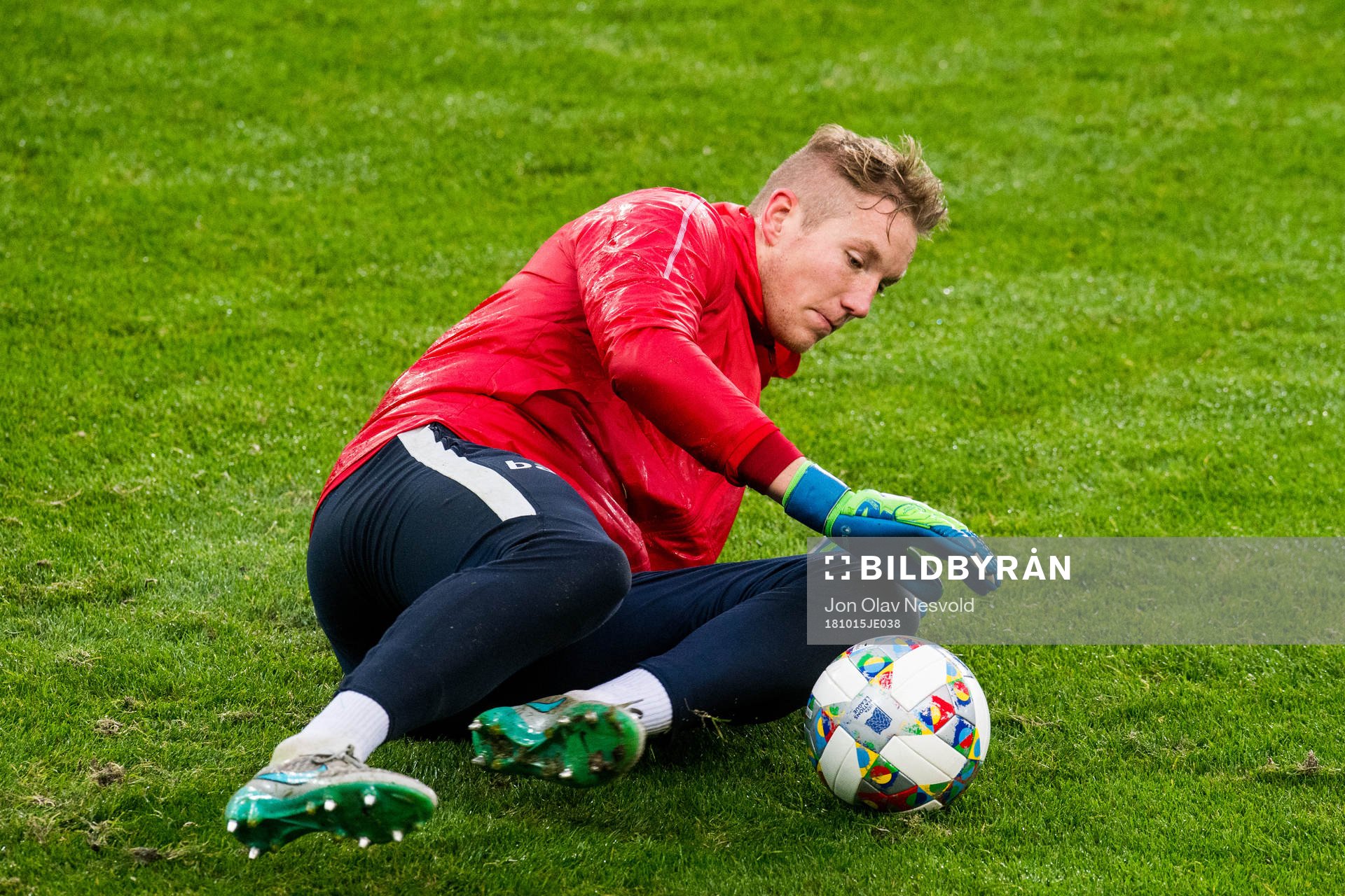 Goalkeeper Eirik Holmen Johansen of Norway