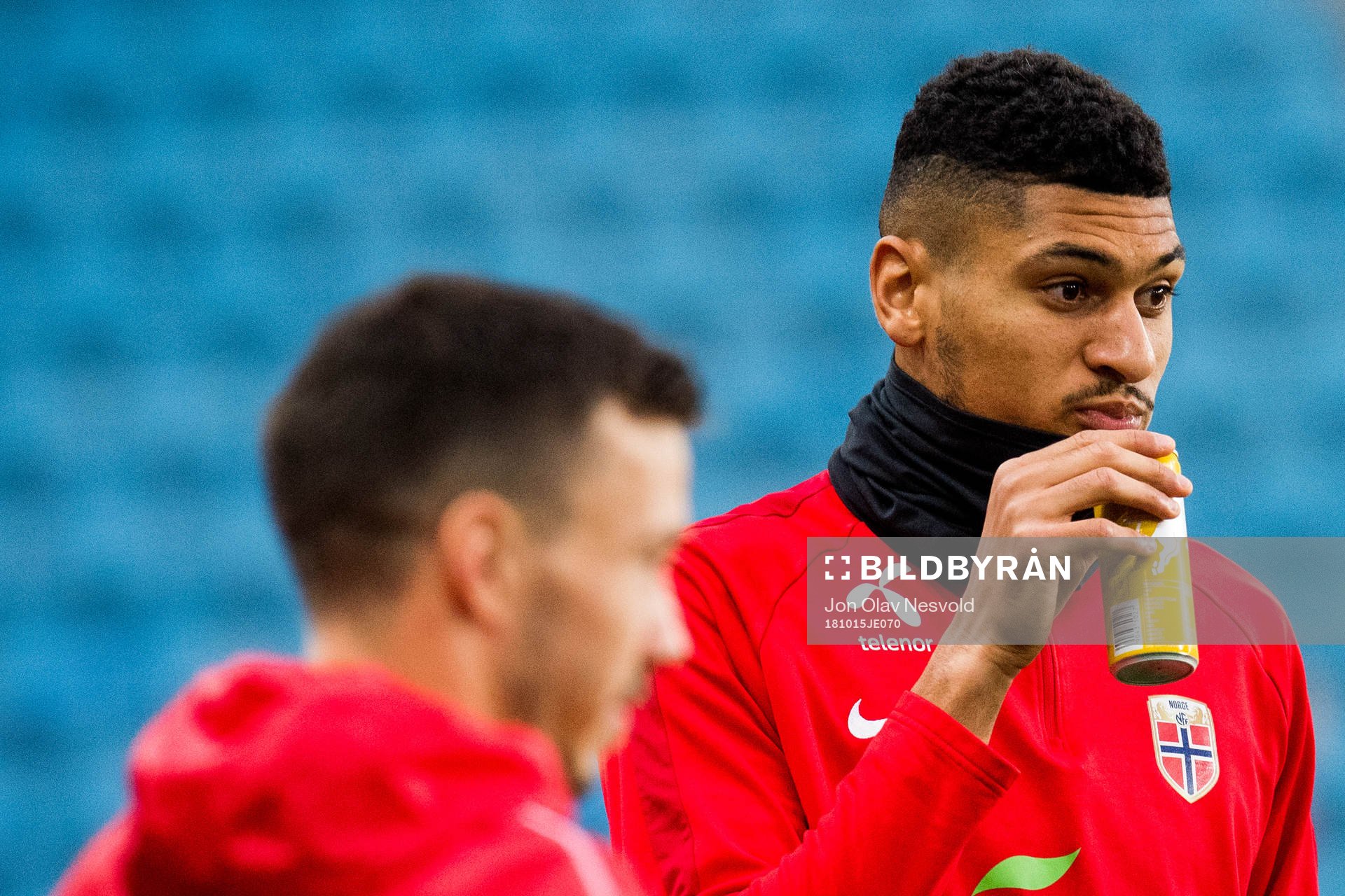 Bjørn Maars Johnsen of Norway during a training session on October 15, 2018 in Oslo.