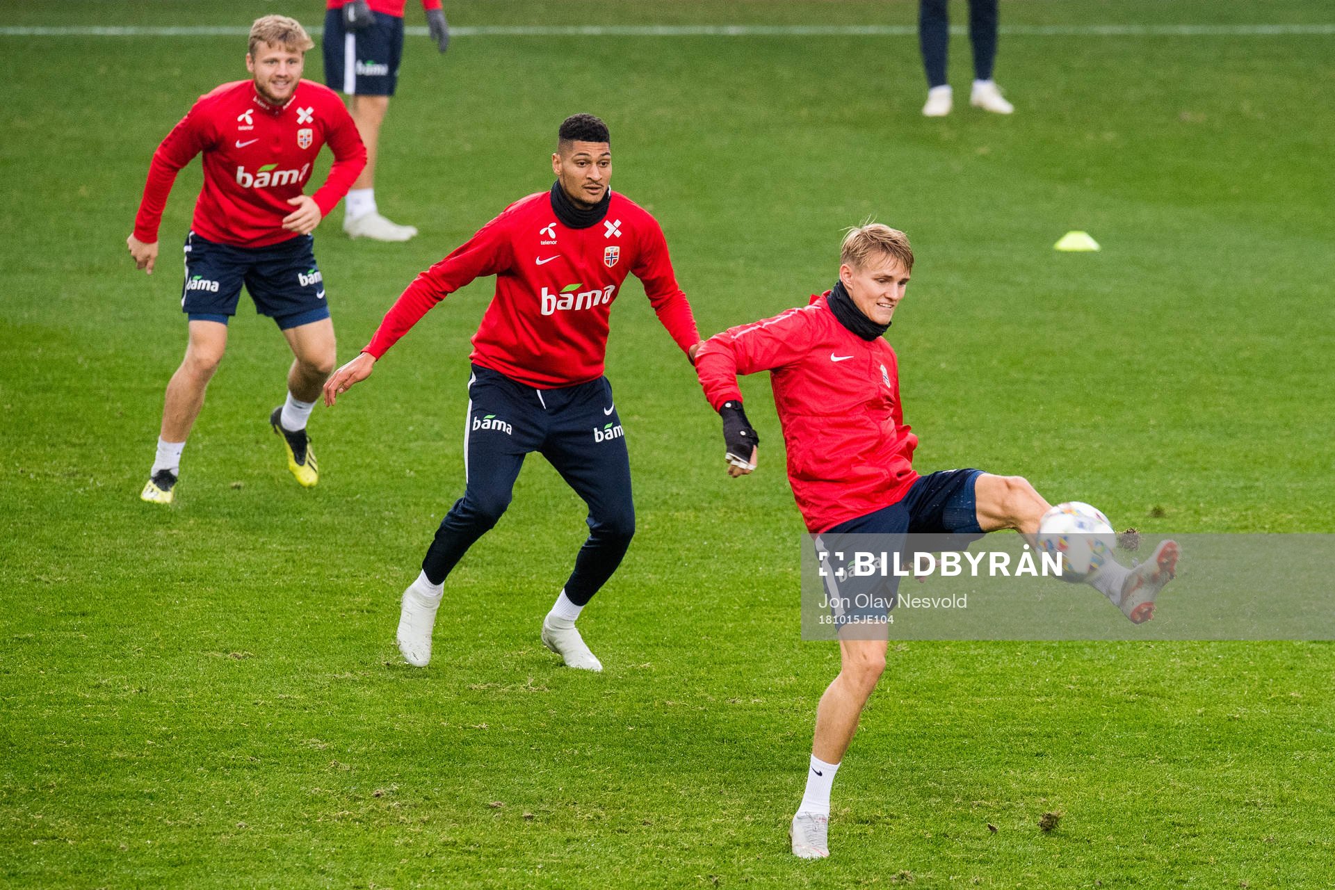 Fredrik Midtsjø, Bjørn Maars Johnsen and Martin Ødegaard