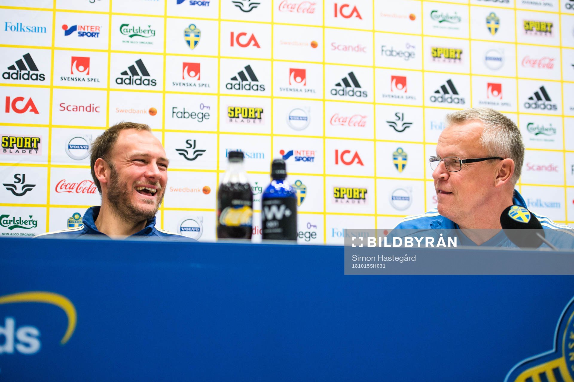 Andreas Granqvist och Förbundskapten Janne Andersson