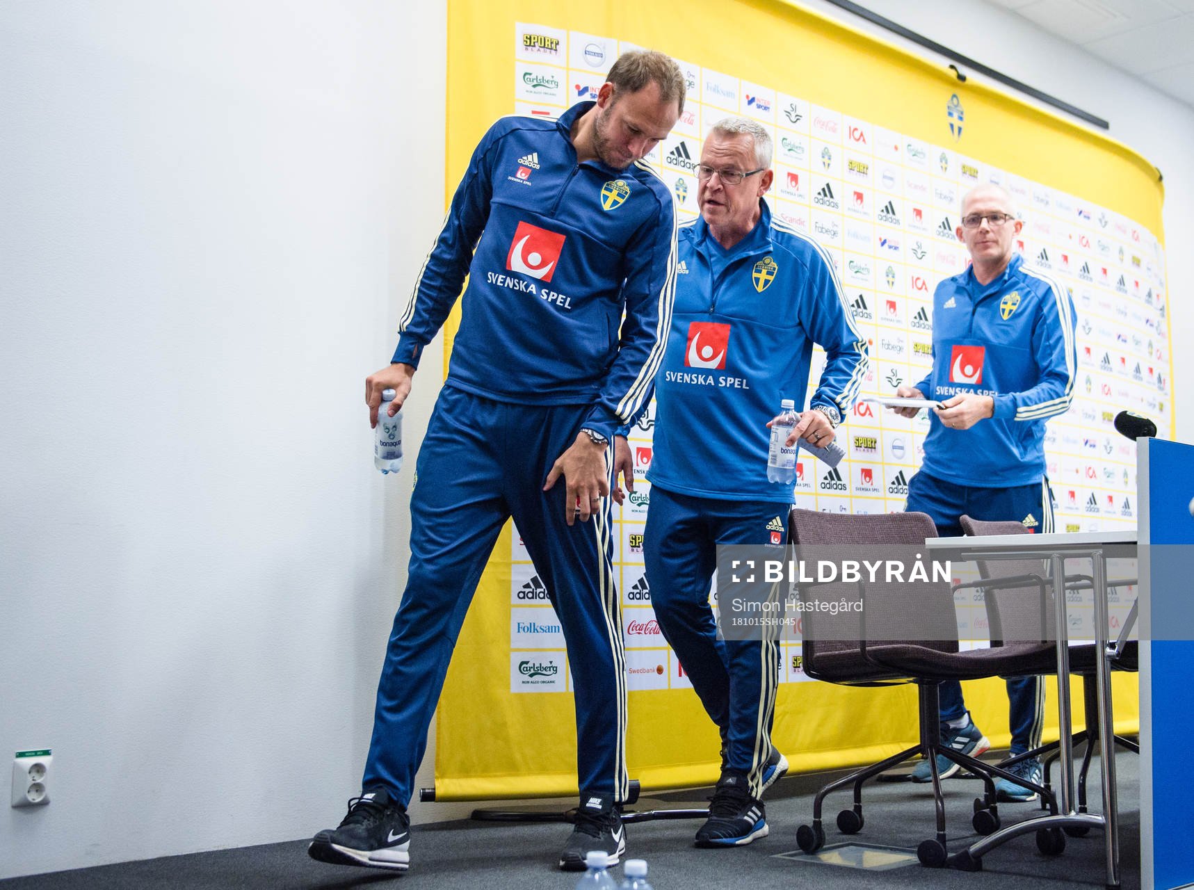 Andreas Granqvist och Förbundskapten Janne Andersson
