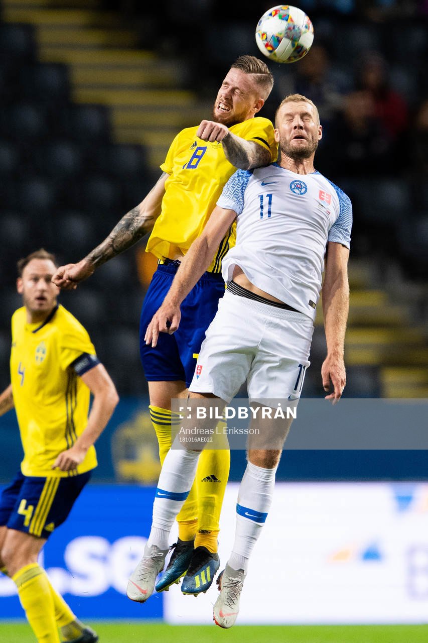 Pontus Jansson of Sweden and Adam Nemec of Slovakia