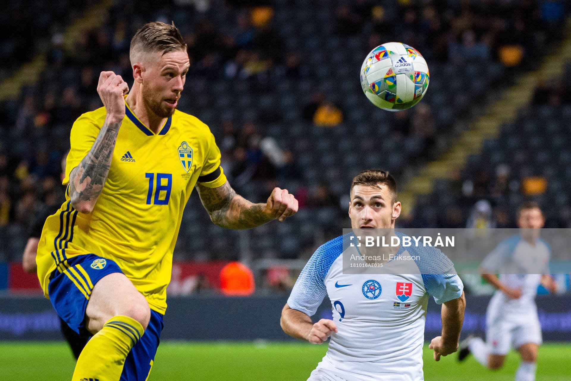 Pontus Jansson of Sweden and Matus Bero of Slovakia