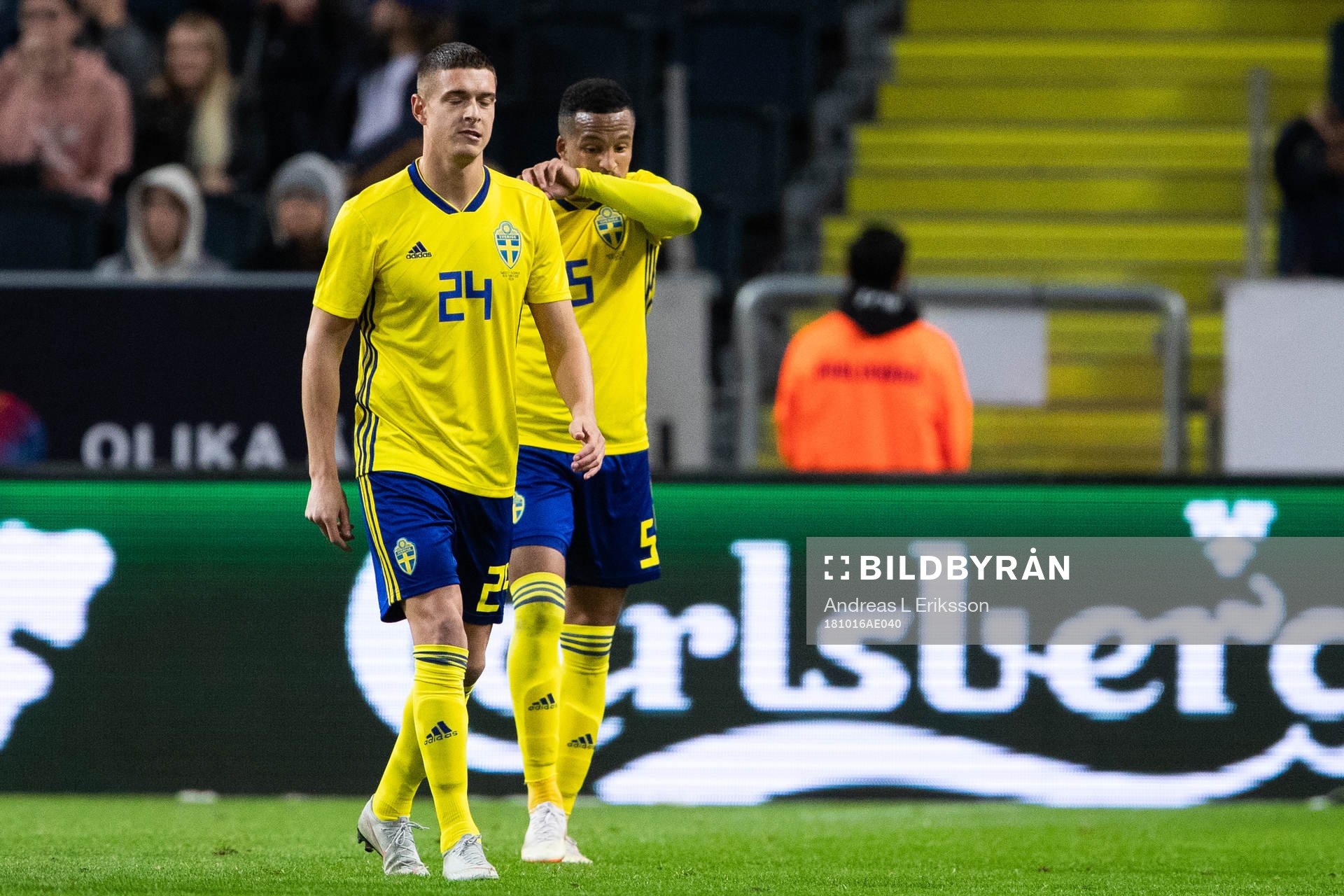 Kristoffer Peterson and Martin Olsson of Sweden looks