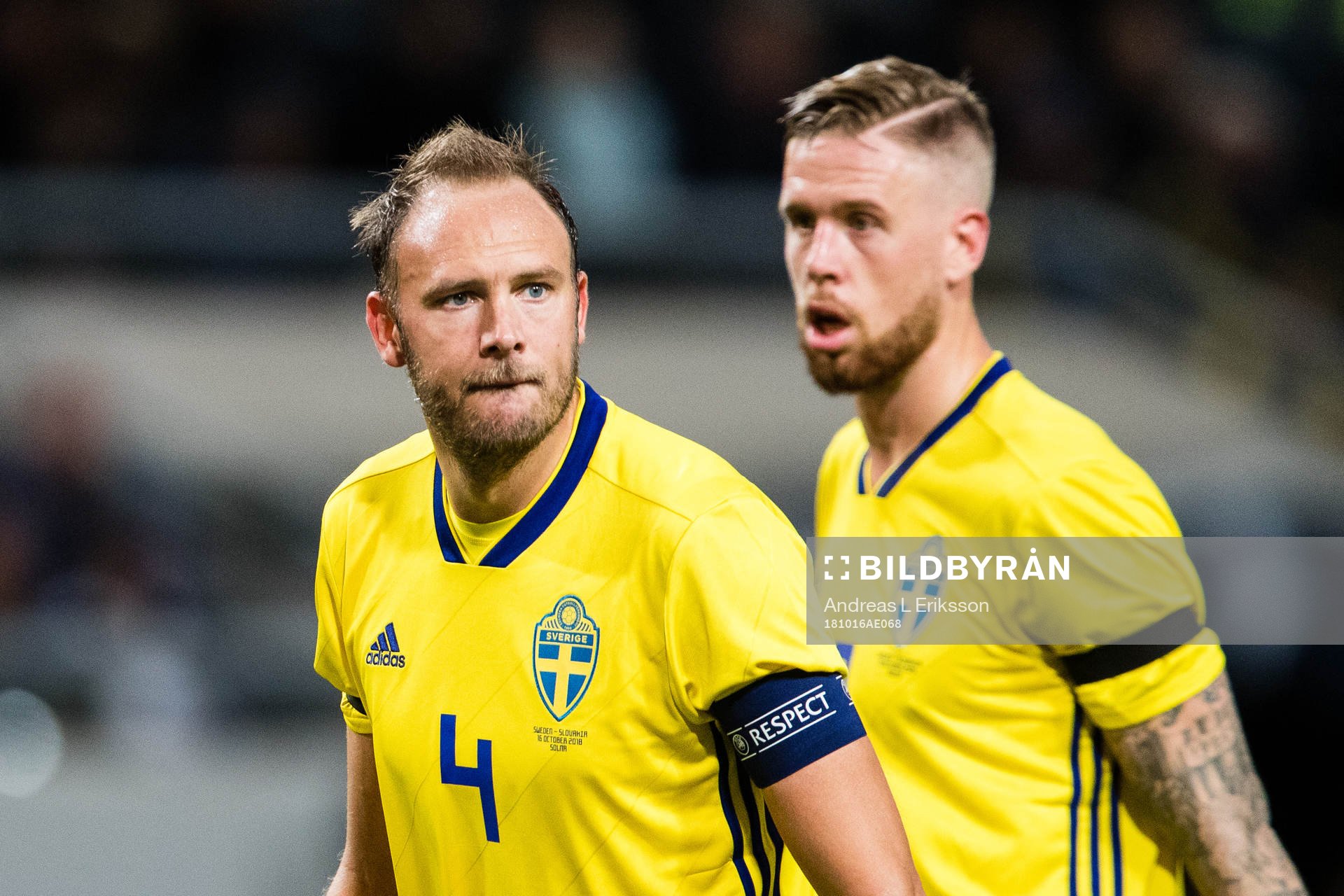 Andreas Granqvist and Pontus Jansson of Sweden