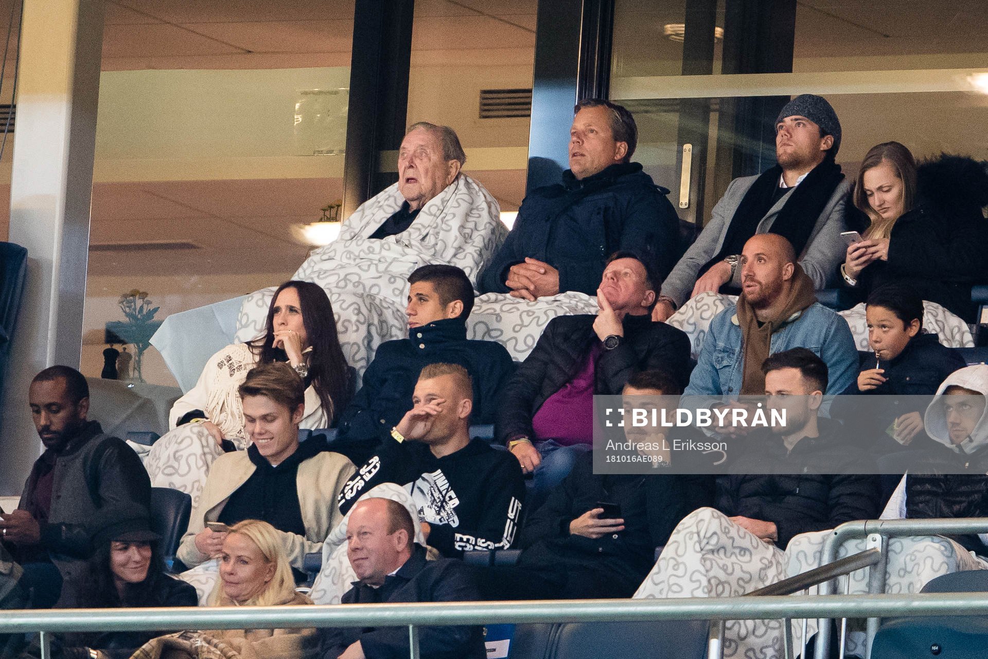 Lennart Johansson in the stands