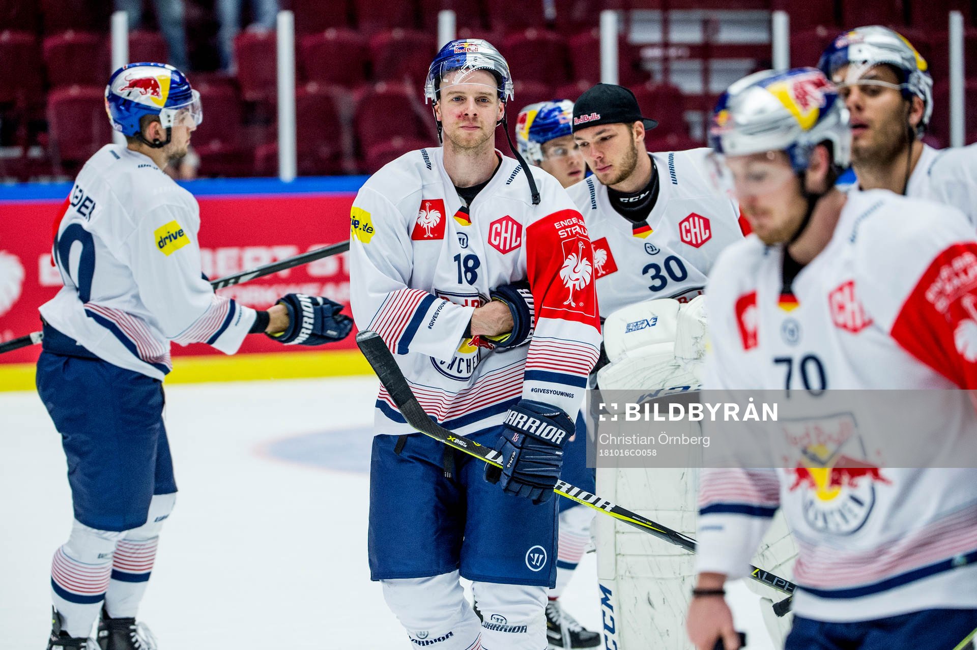 Matthew Stajan of RB Munich looks dejected