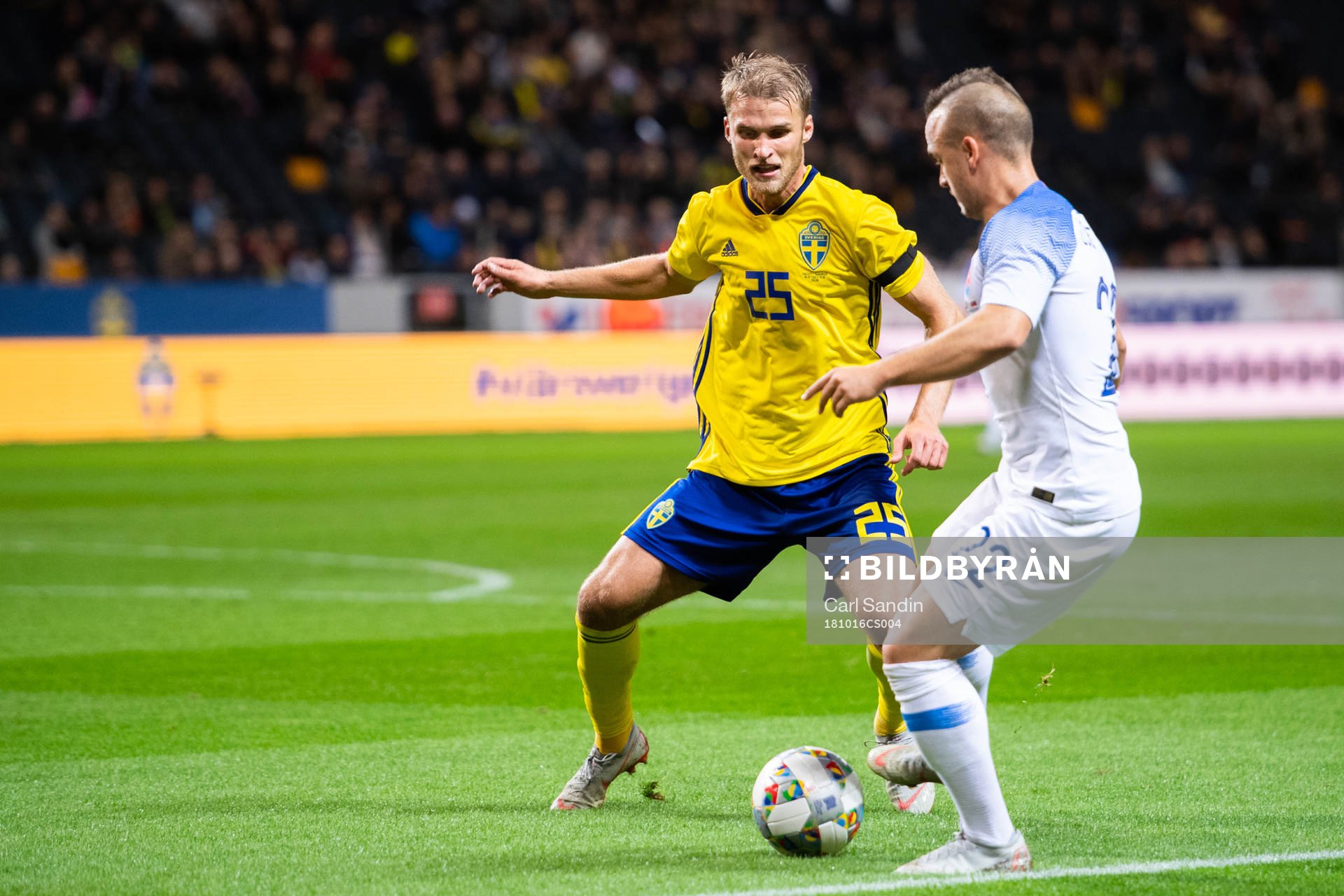Sebastian Andersson of Sweden and Stanislav Lobotka of