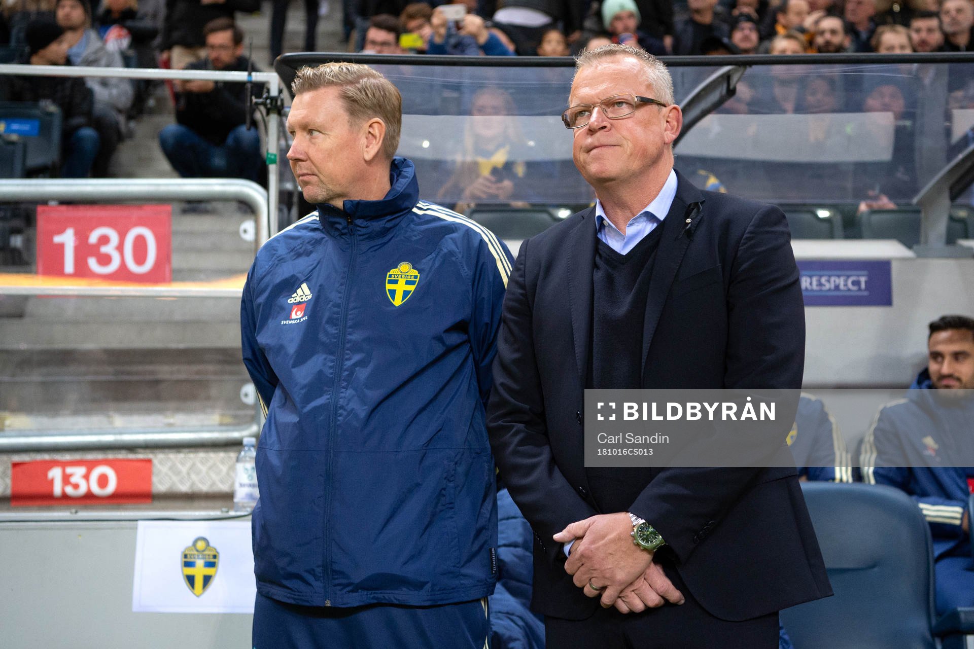 Sweden's assistant coach Peter Wettergren and head coach