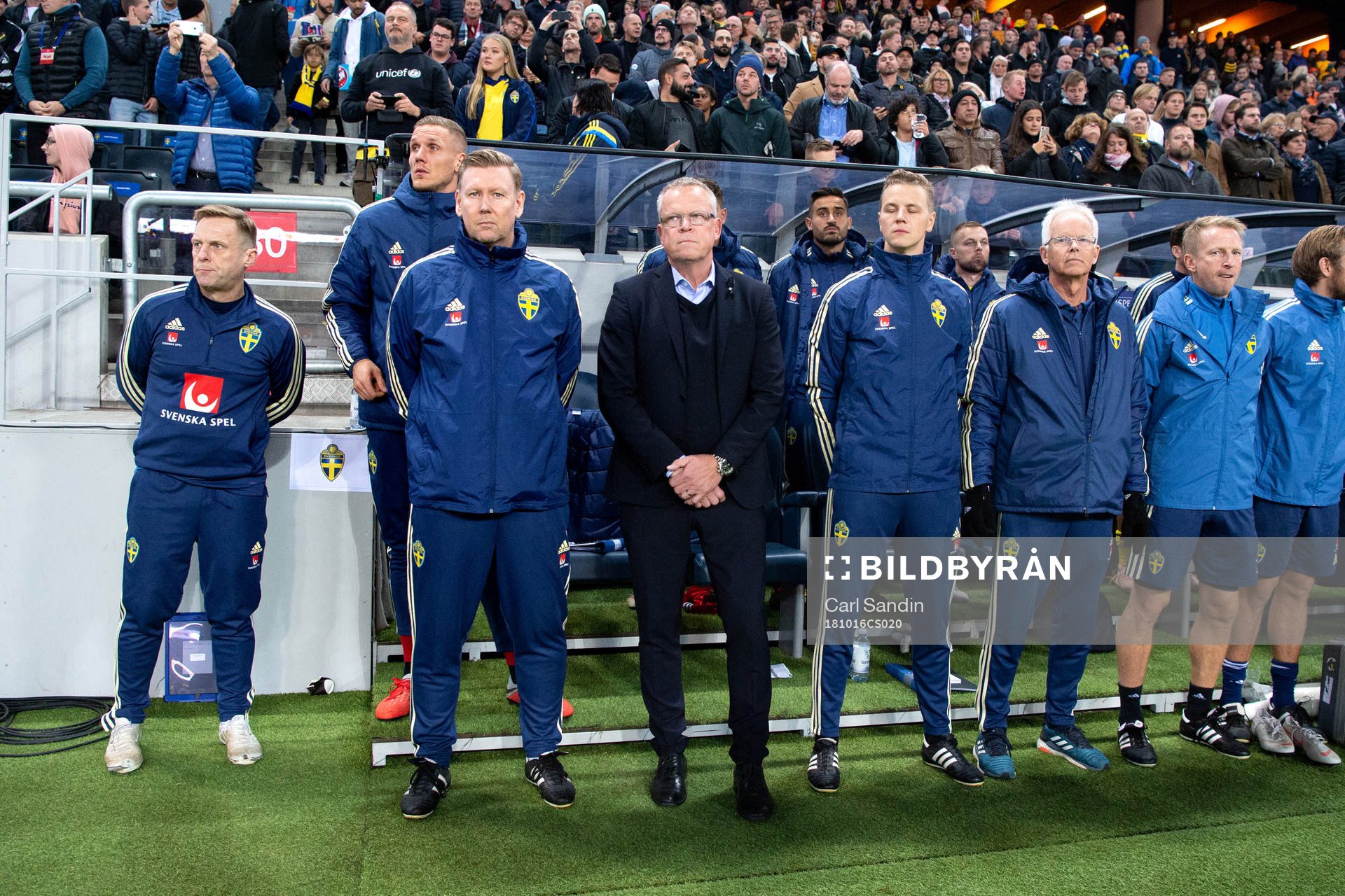 Sweden's assistant coach Peter Wettergren and head coach