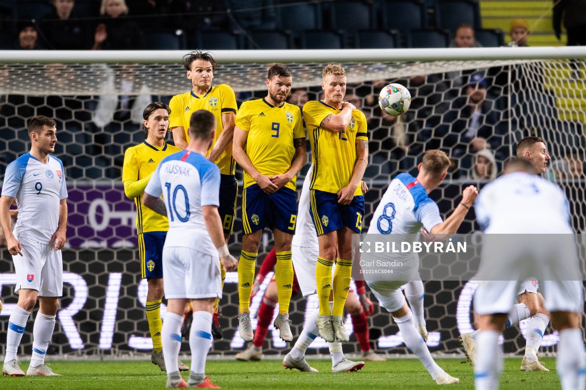Albin Ekdal, Marcus Berg and Oscar Hiljemark of Sweden