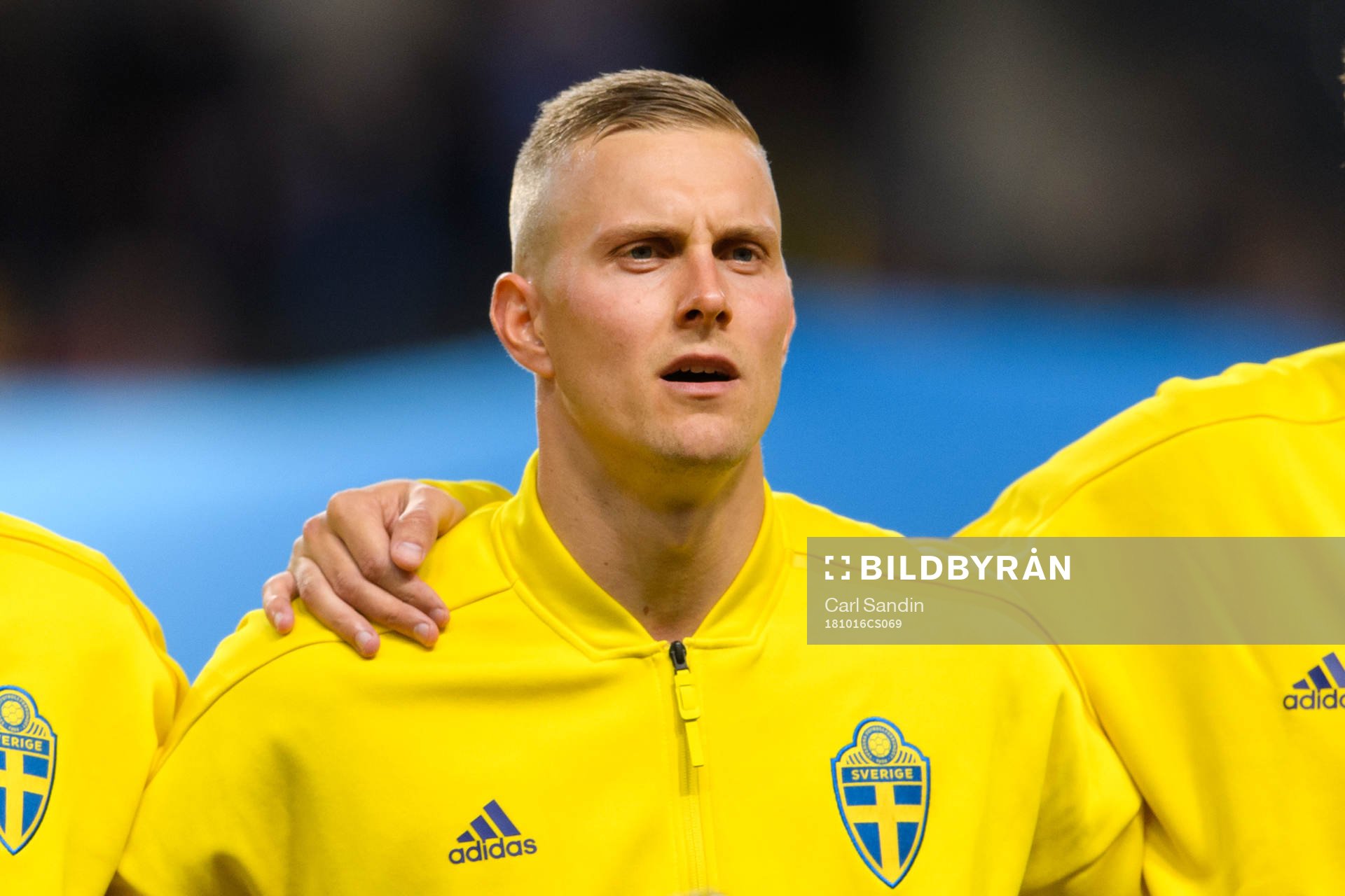 Goalkeeper Karl-Johan Johnsson of Sweden at lineup
