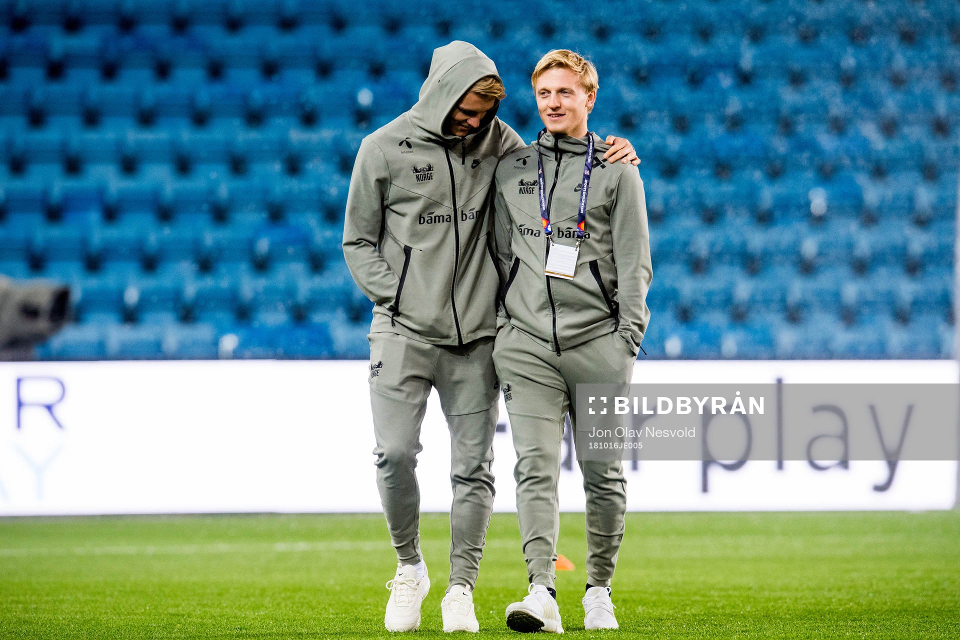 Martin Ødegaard and Mats Møller Dæhli of Norway