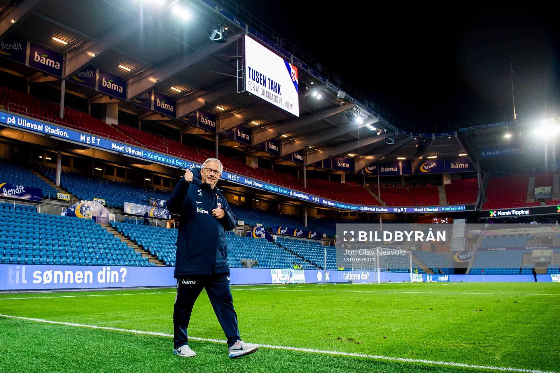 Lars Lagerbäck, head coach of Norway