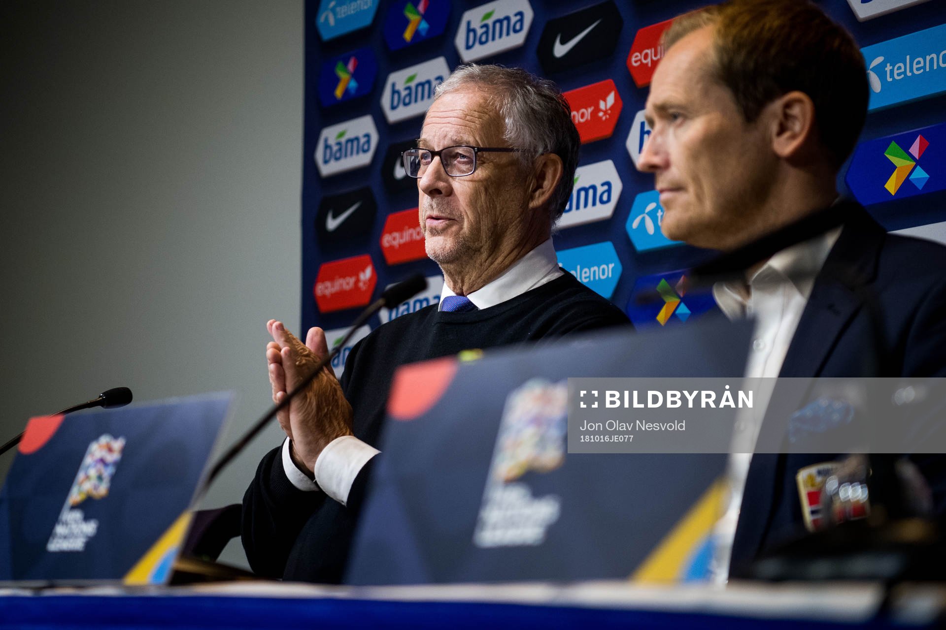 Lars Lagerbäck, head coach of Norway