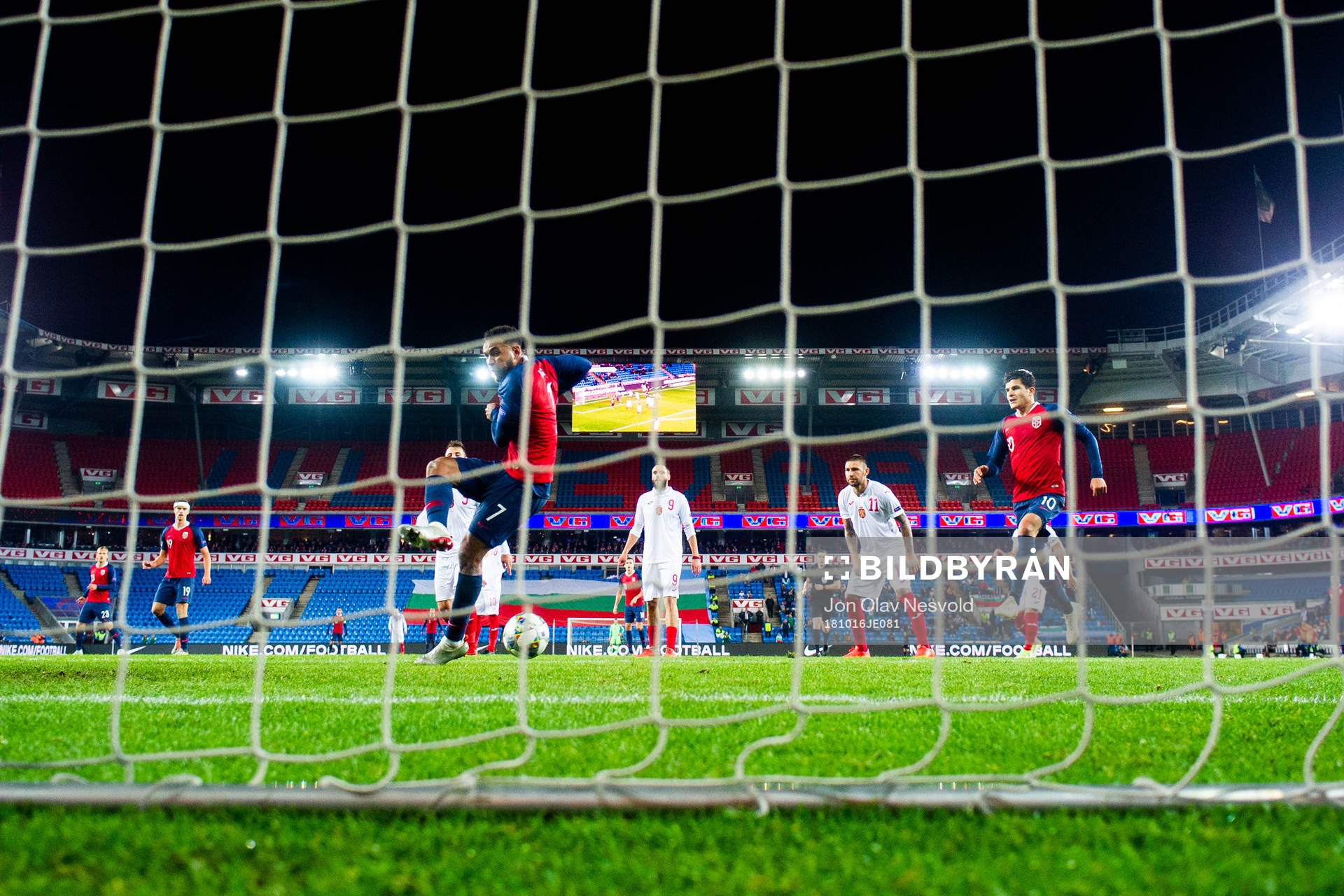 Joshua King of Norway misses