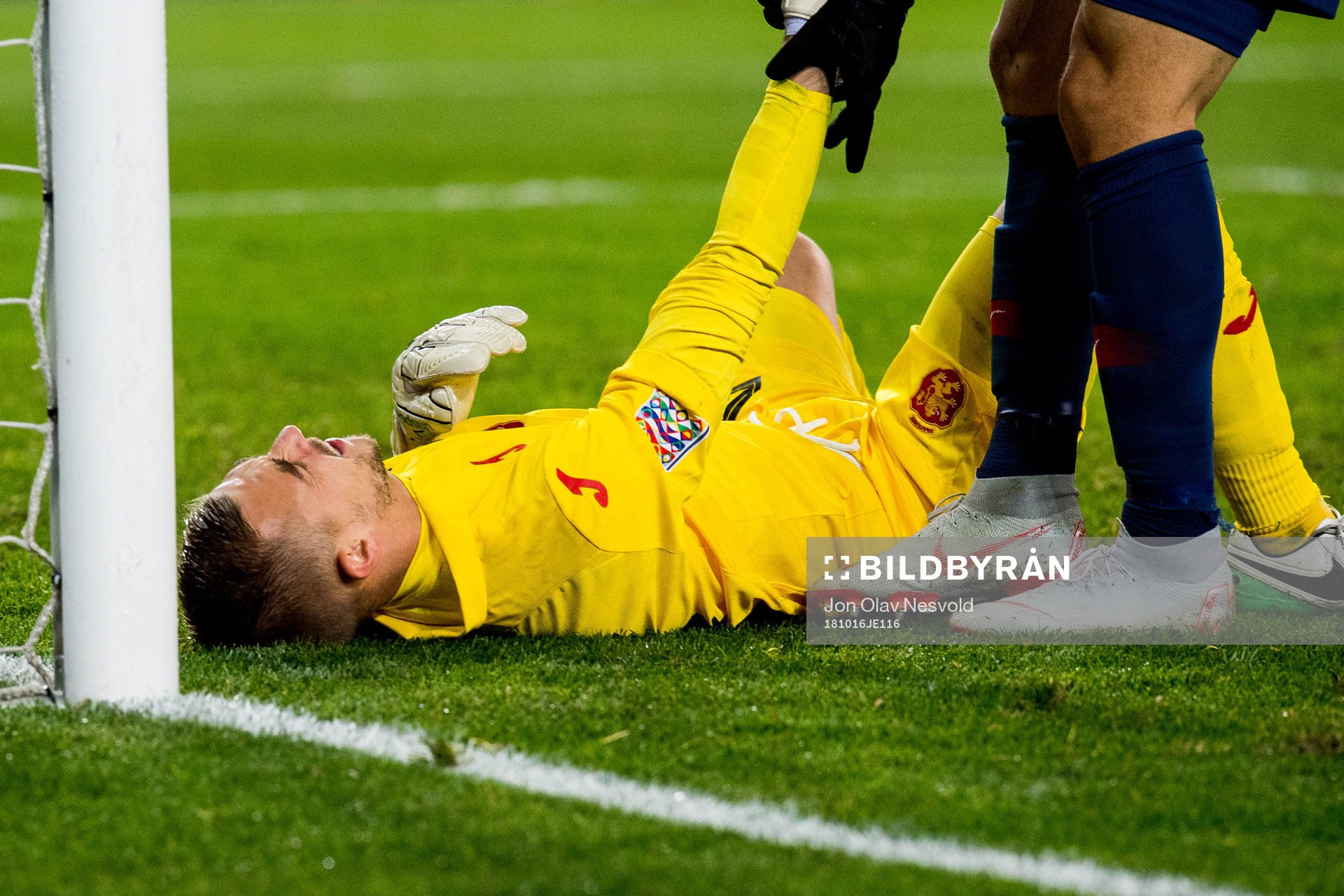 Goalkeeper Plamen Iliev of Bulgaria