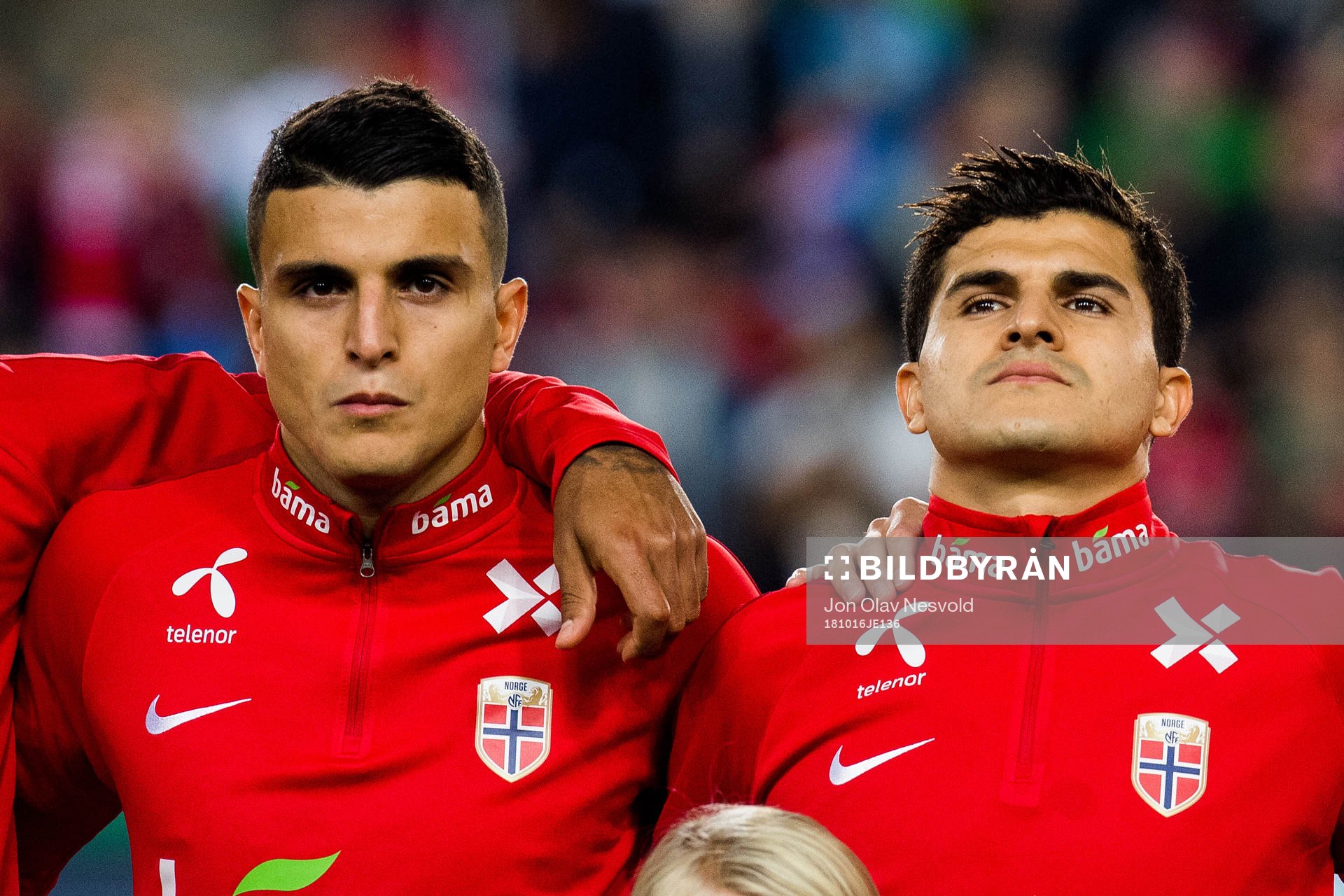 Mohamed Elyounoussi and Tarik Elyounoussi of Norway