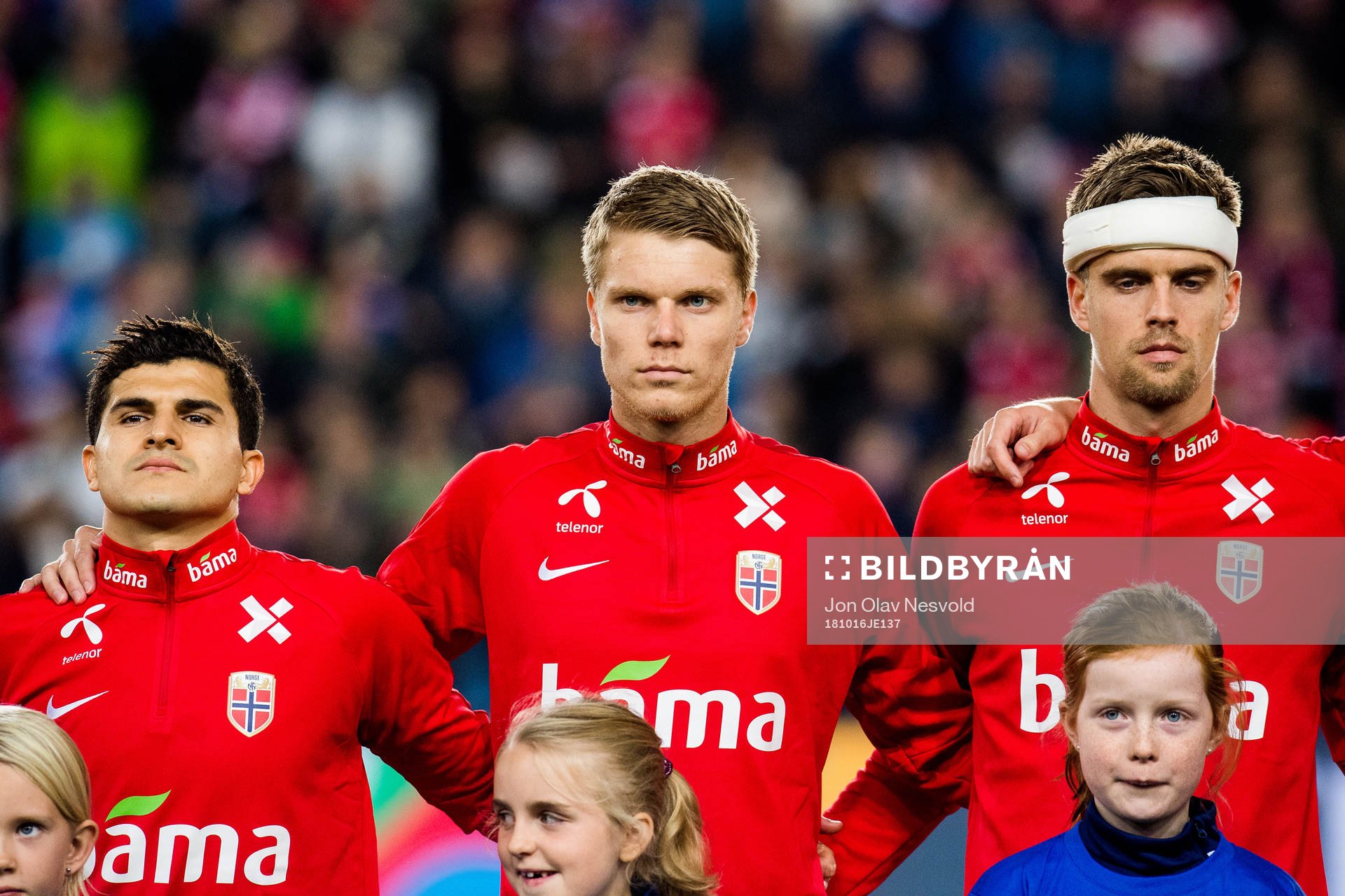 Tarik Elyounoussi, Sigurd Rosted and Markus Henriksen of