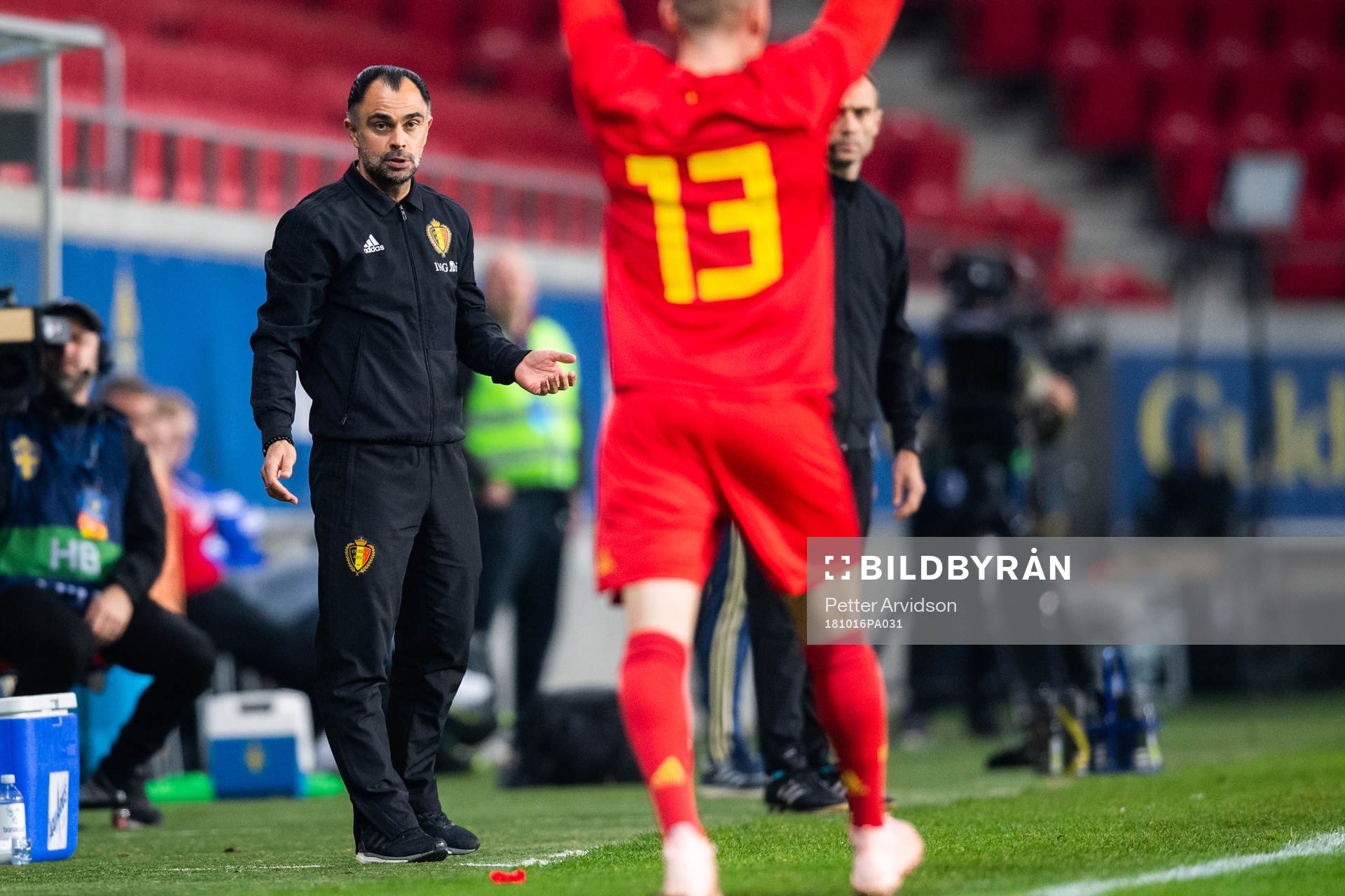 Head coach Johan Walem of Belgium