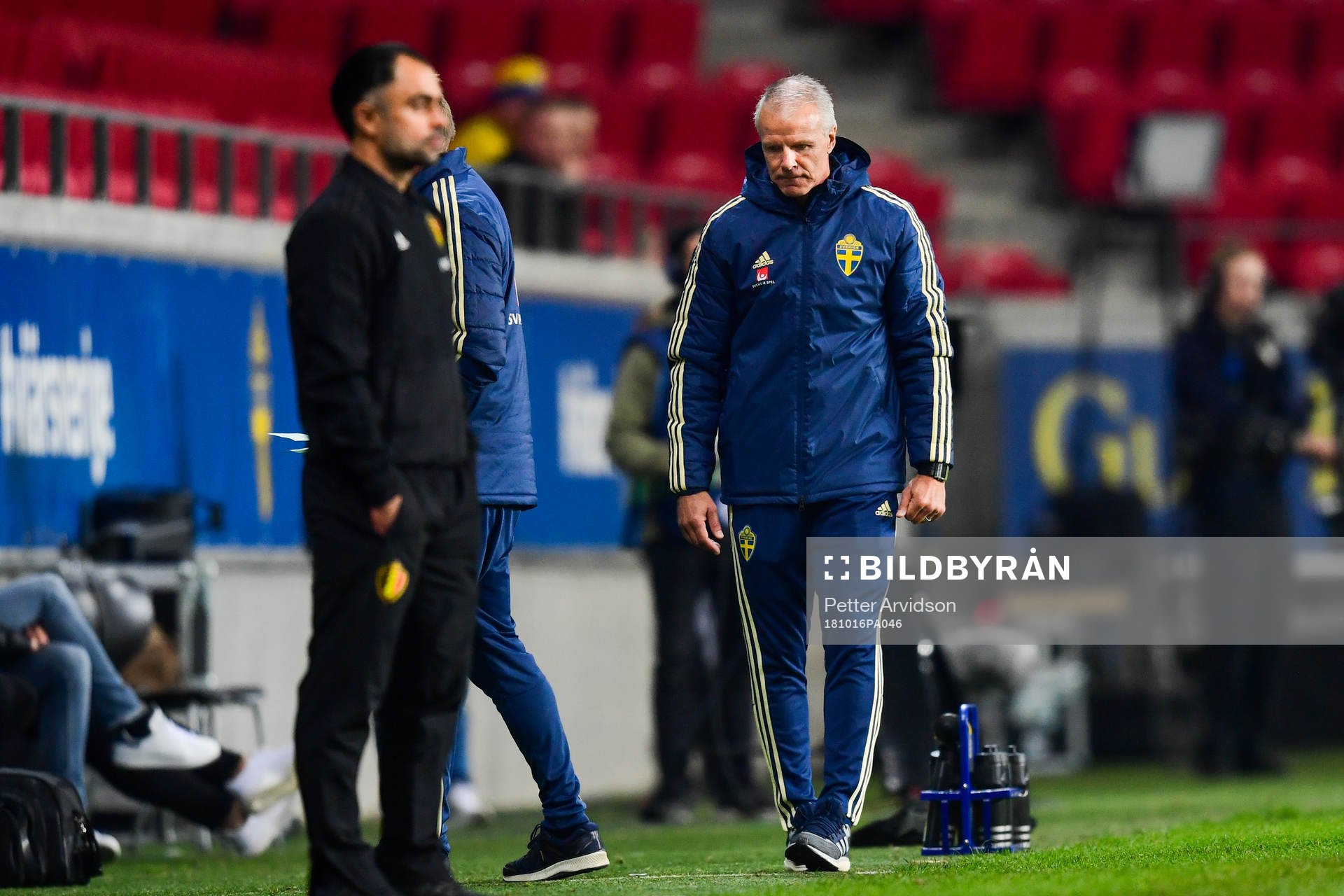 Head coach Roland Nilsson of Sweden looks dejected