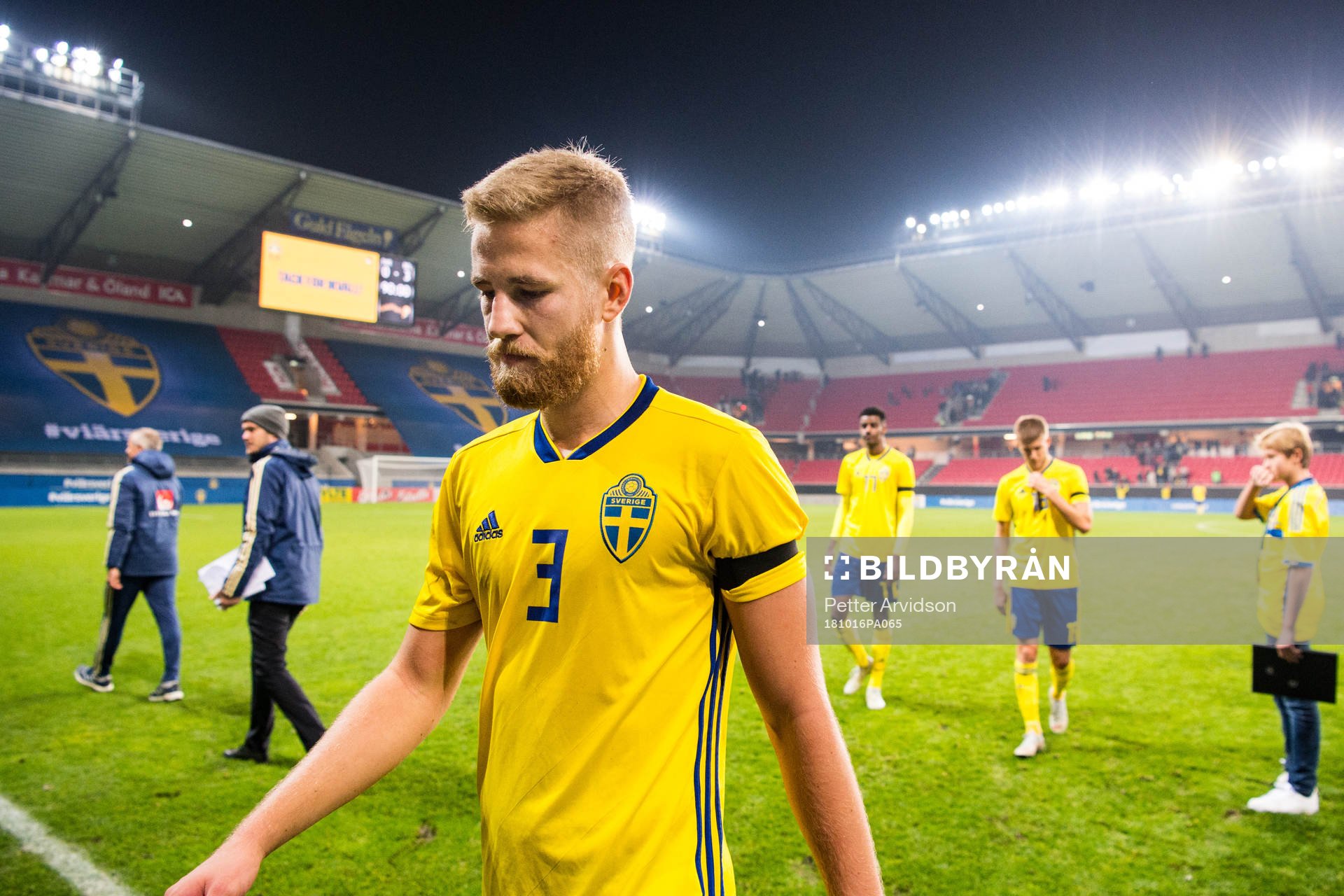 Filip Dagerstål of Sweden looks dejected