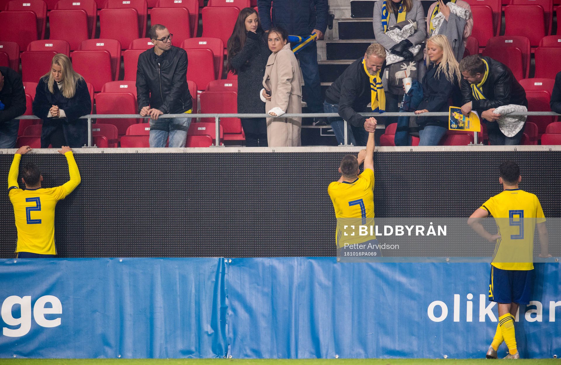 Linus Wahlqvist, Mattias Svanberg and Erdal Rakip of Sweden