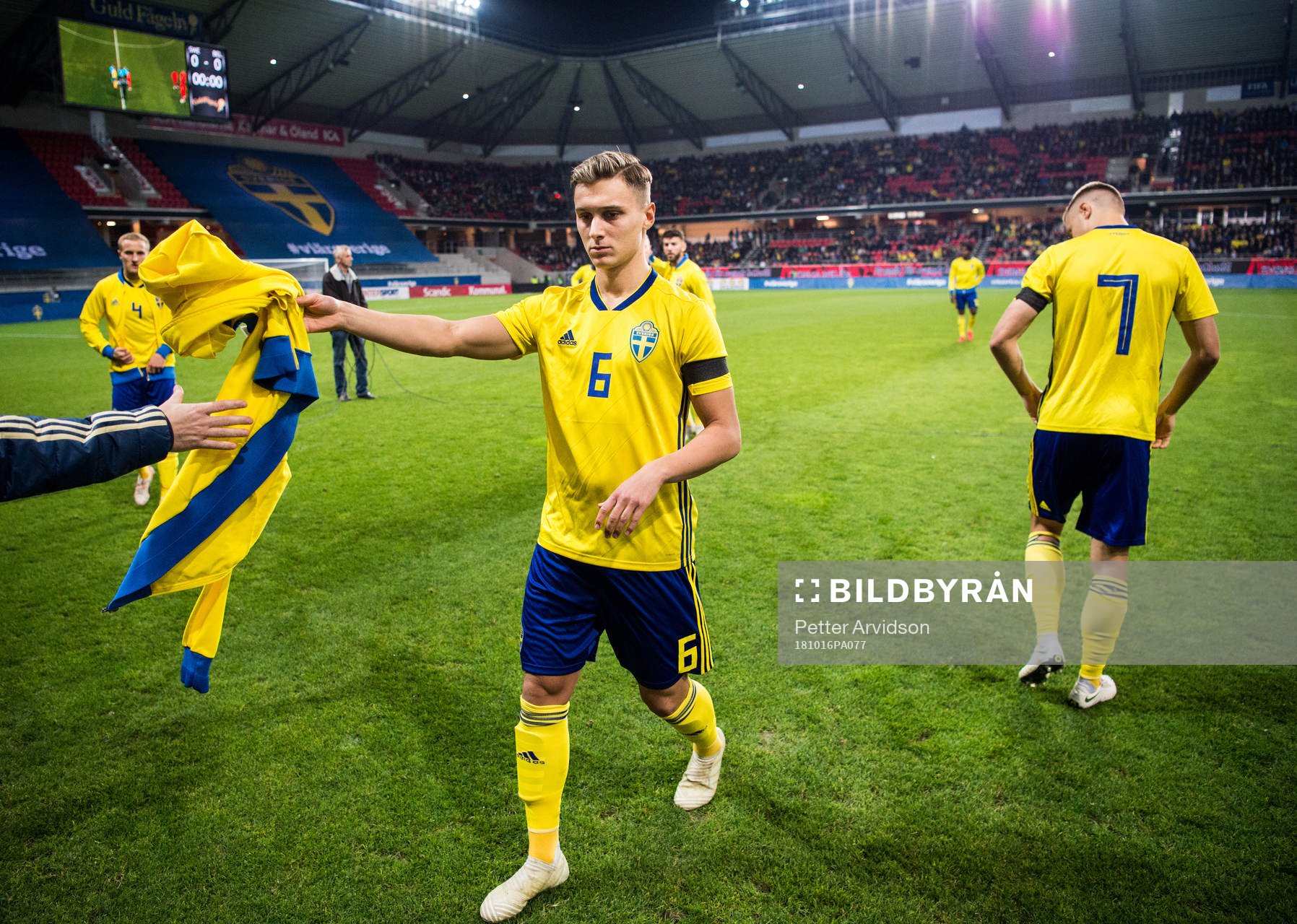 Jonathan Levi of Sweden prior the UEFA European Under-21