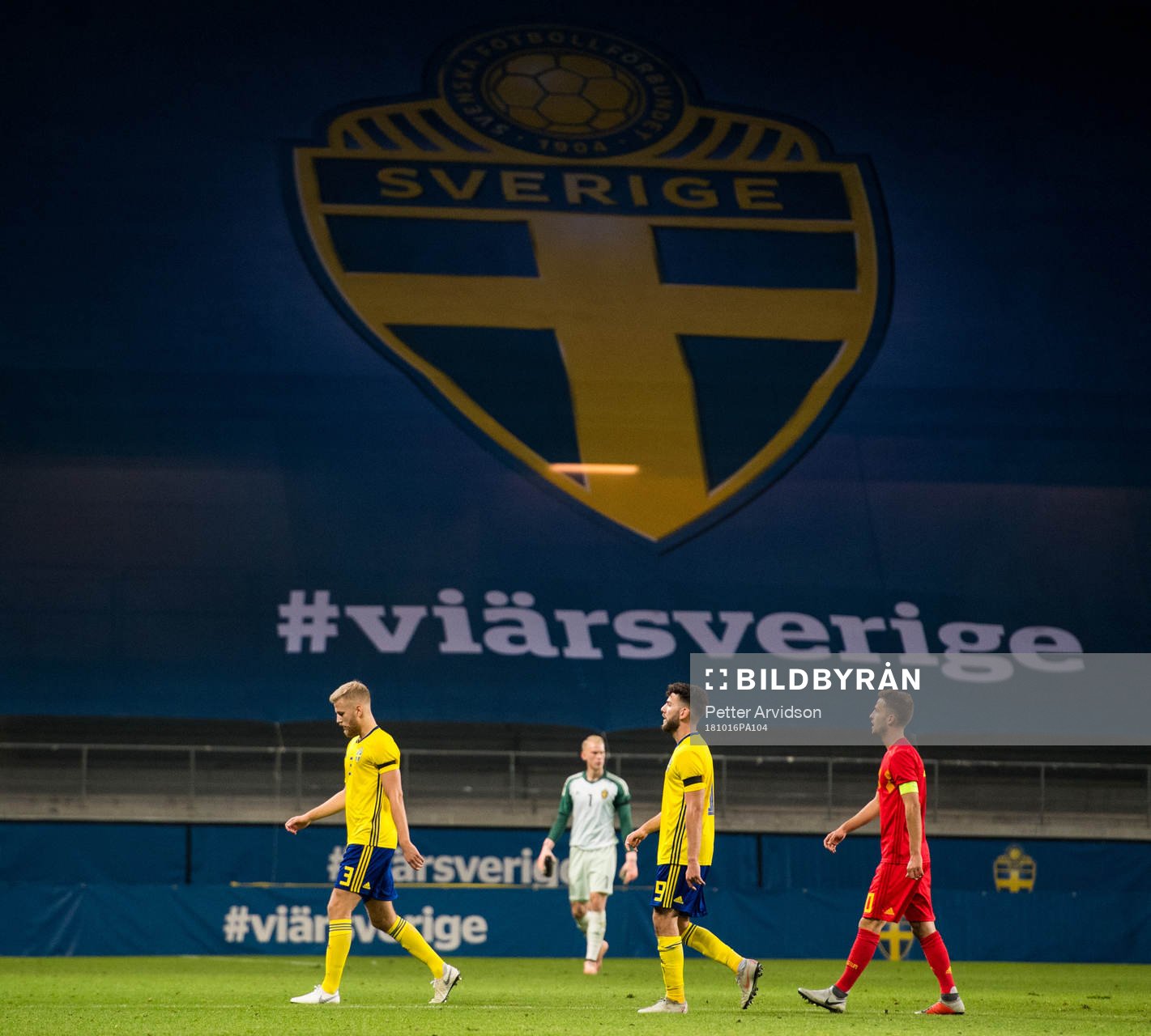 Filip Dagerstål and Erdal Rakip of Sweden looks dejected