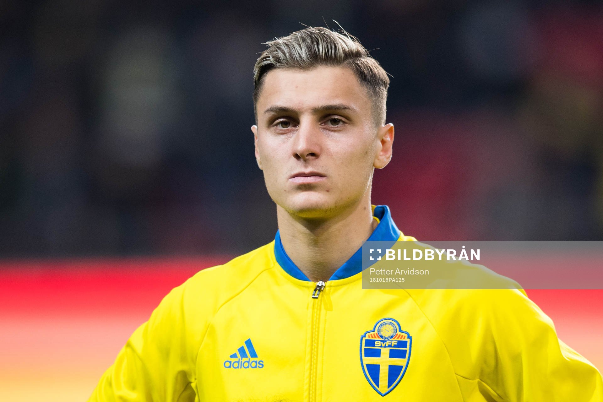 Jonathan Levi of Sweden prior the UEFA European Under-21