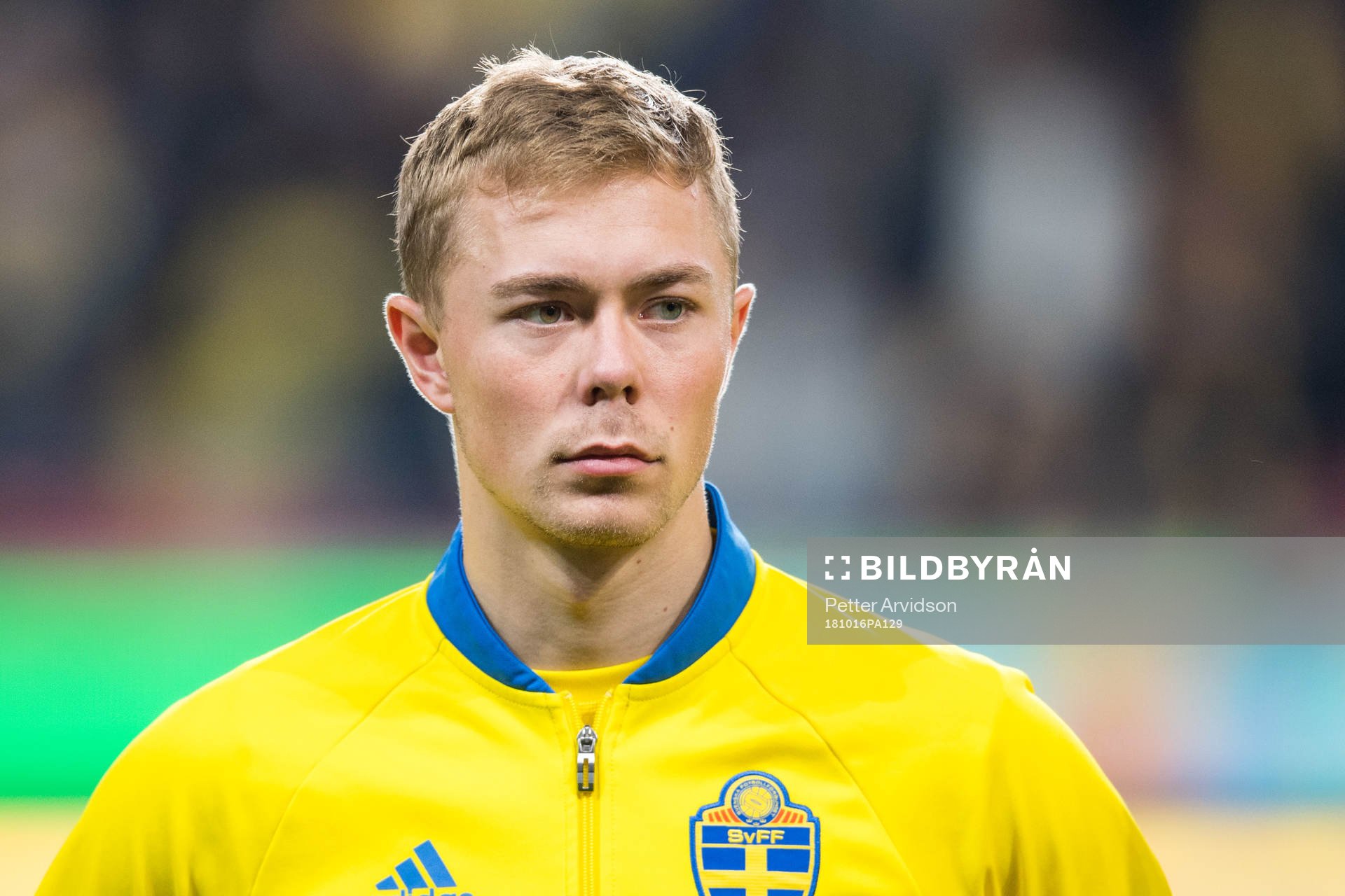Joel Andersson of Sweden prior the UEFA European Under-21