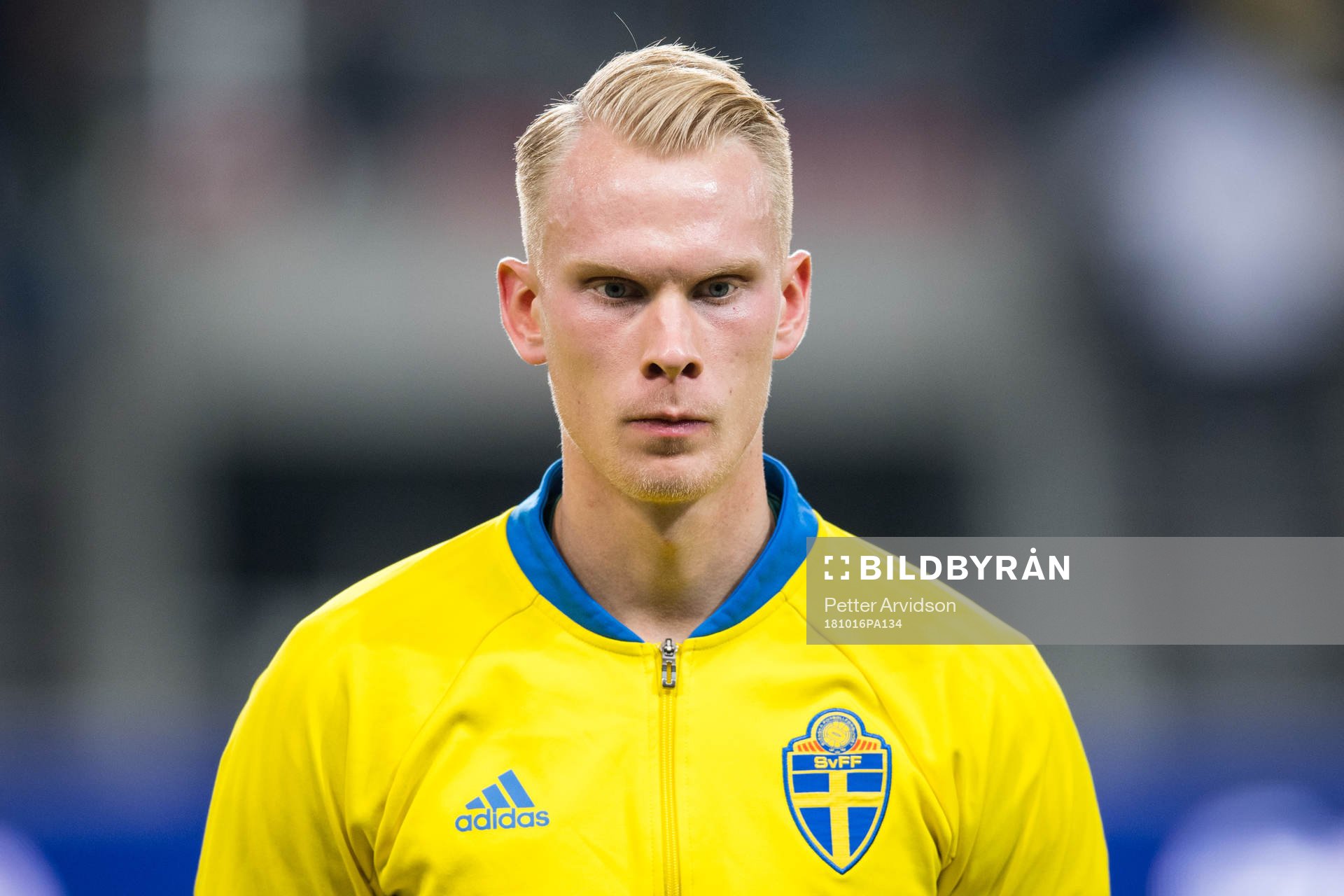 Goalkeeper Pontus Dahlberg of Sweden prior the UEFA