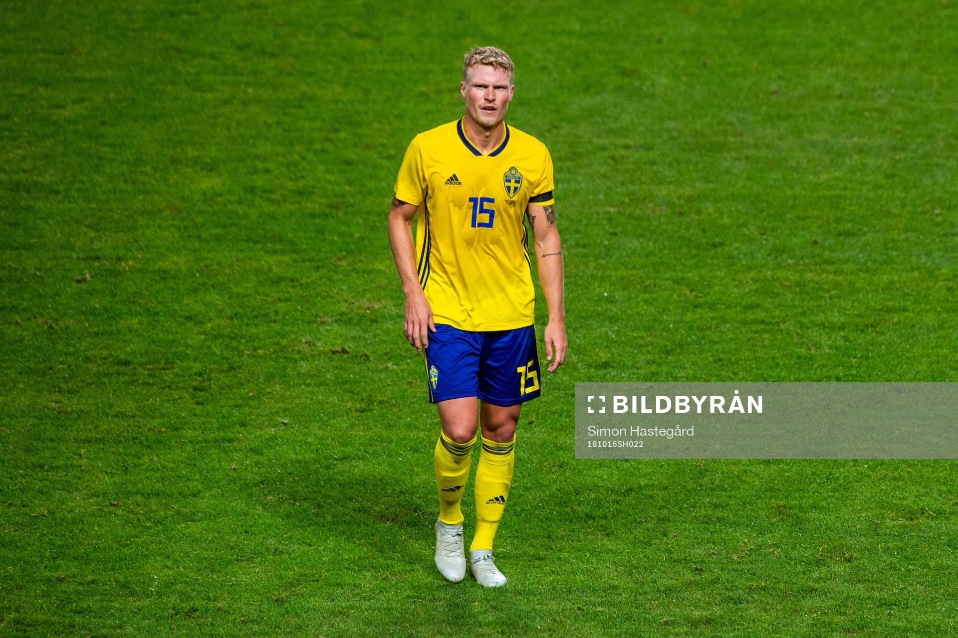 Oscar Hiljemark of Sweden looks dejected