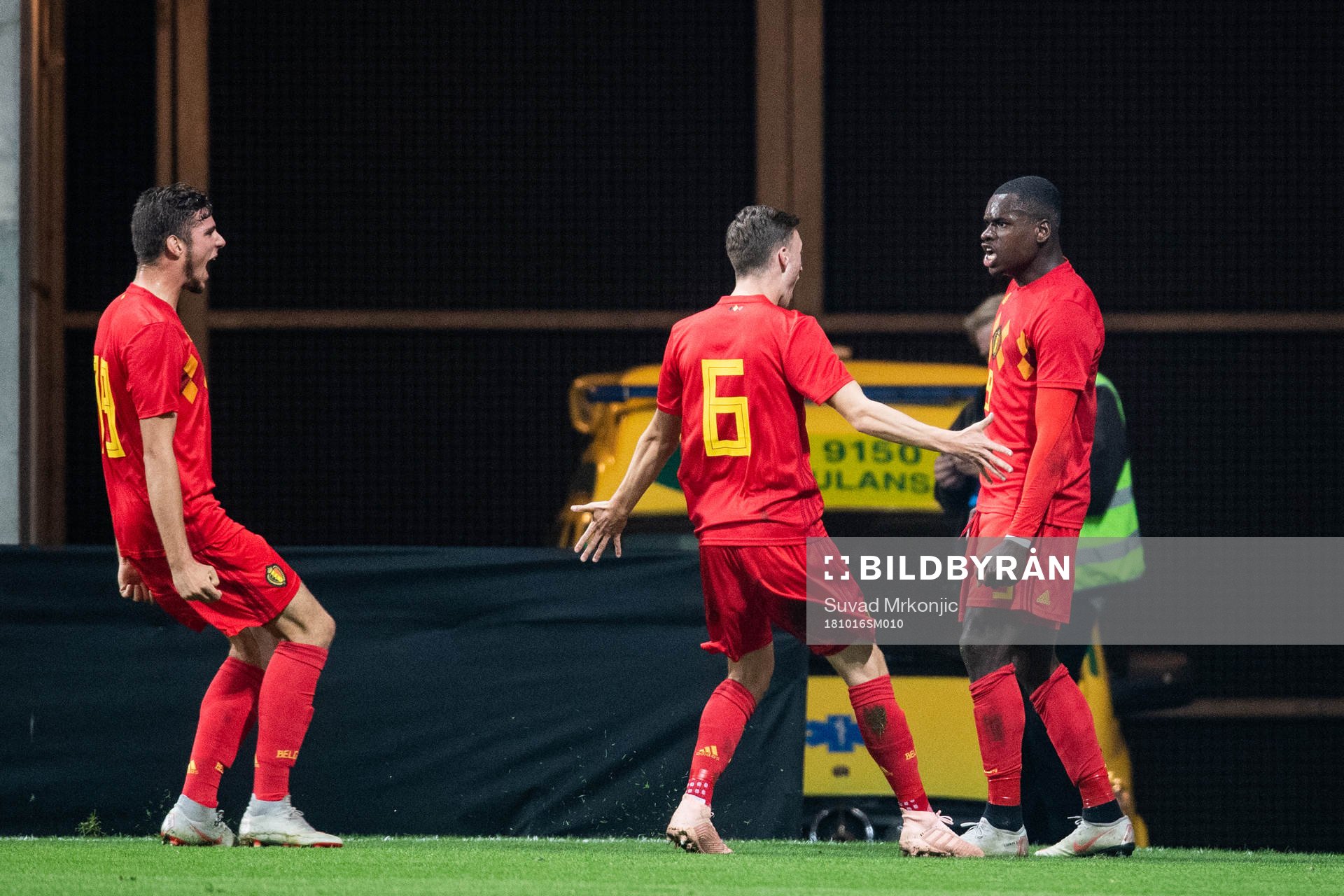 Nany Dimata of Belgium celebrates