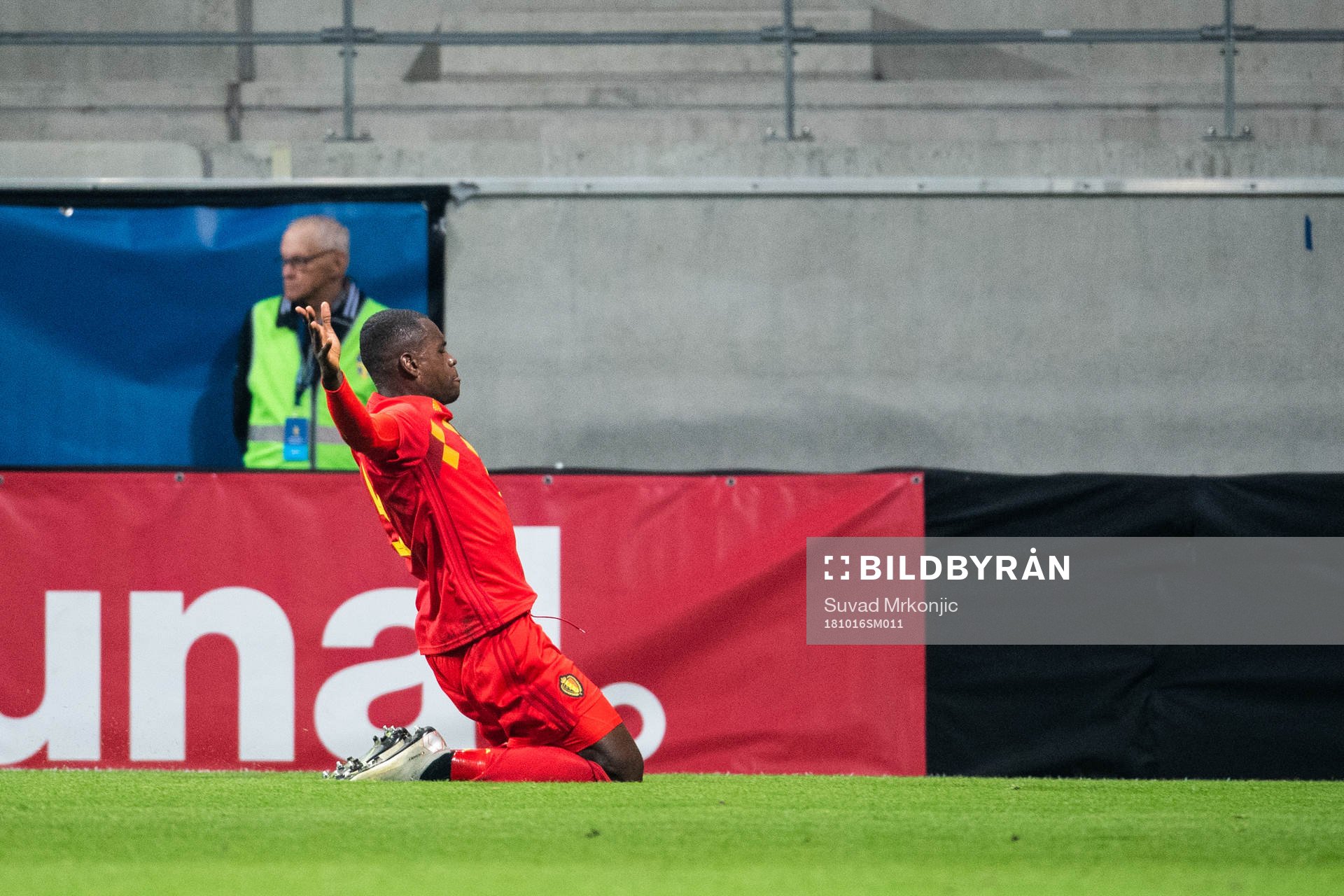 Nany Dimata of Belgium celebrates