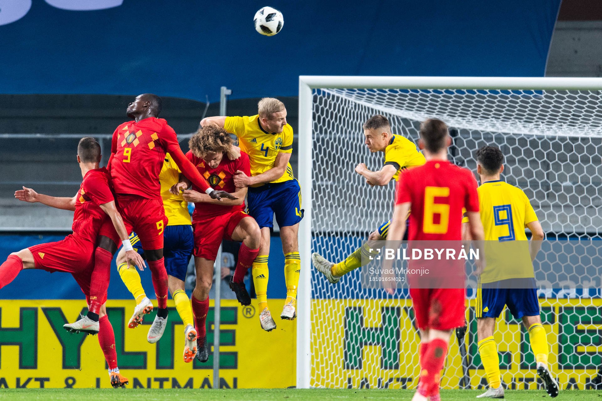 Nany Dimata of Belgium scores 1-0