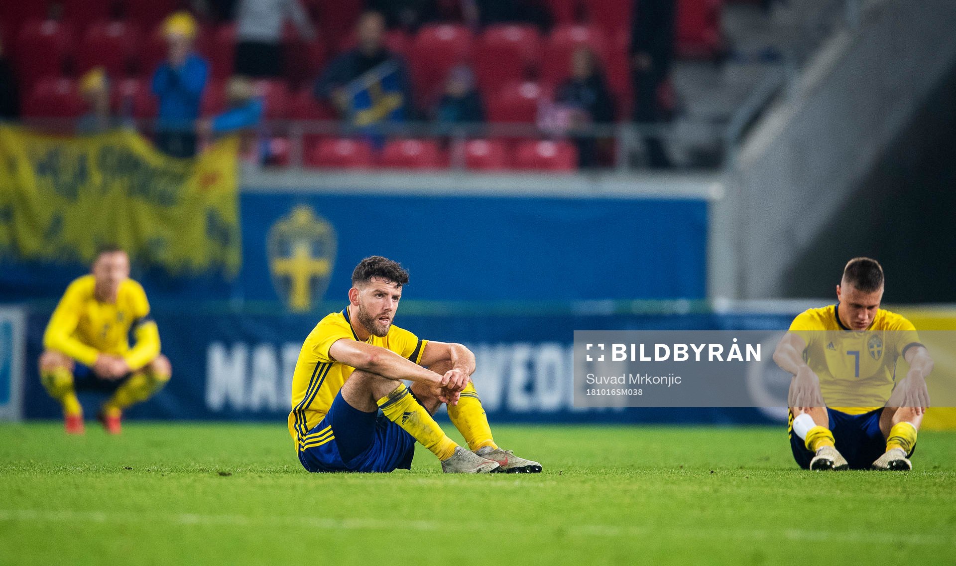 Linus Wahlqvist, Mattias Svanberg and Erdal Rakip of Sweden