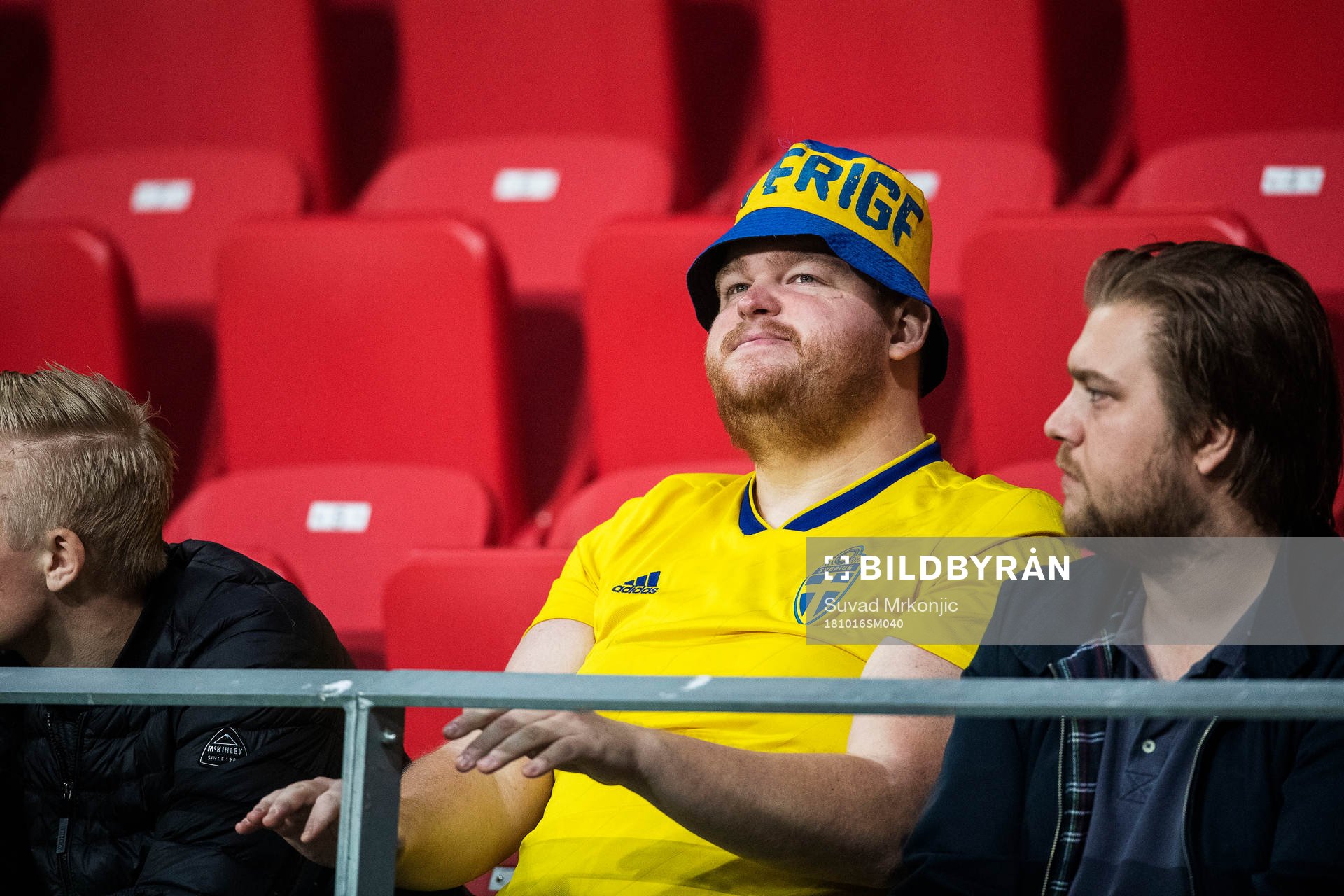 Swedish supporters looks dejected
