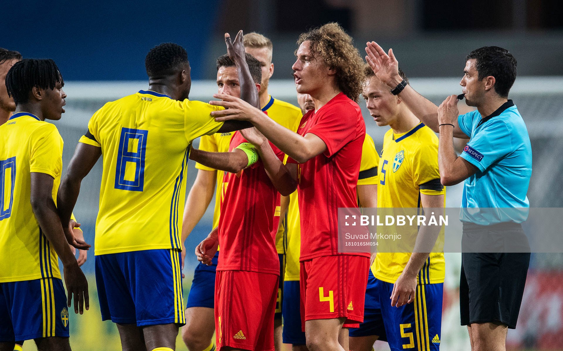 Isak Ssewankambo of Sweden reacts