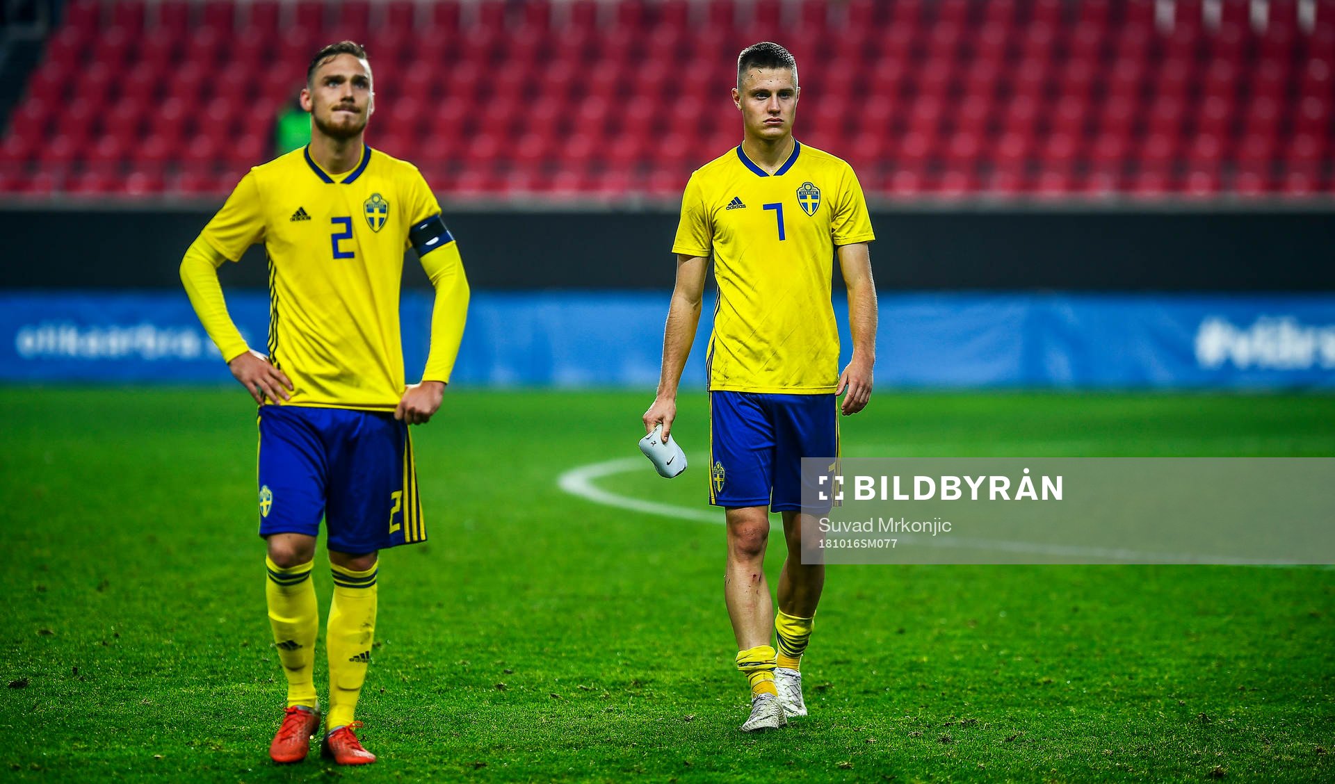 Linus Wahlqvist and Mattias Svanberg of Sweden   looks