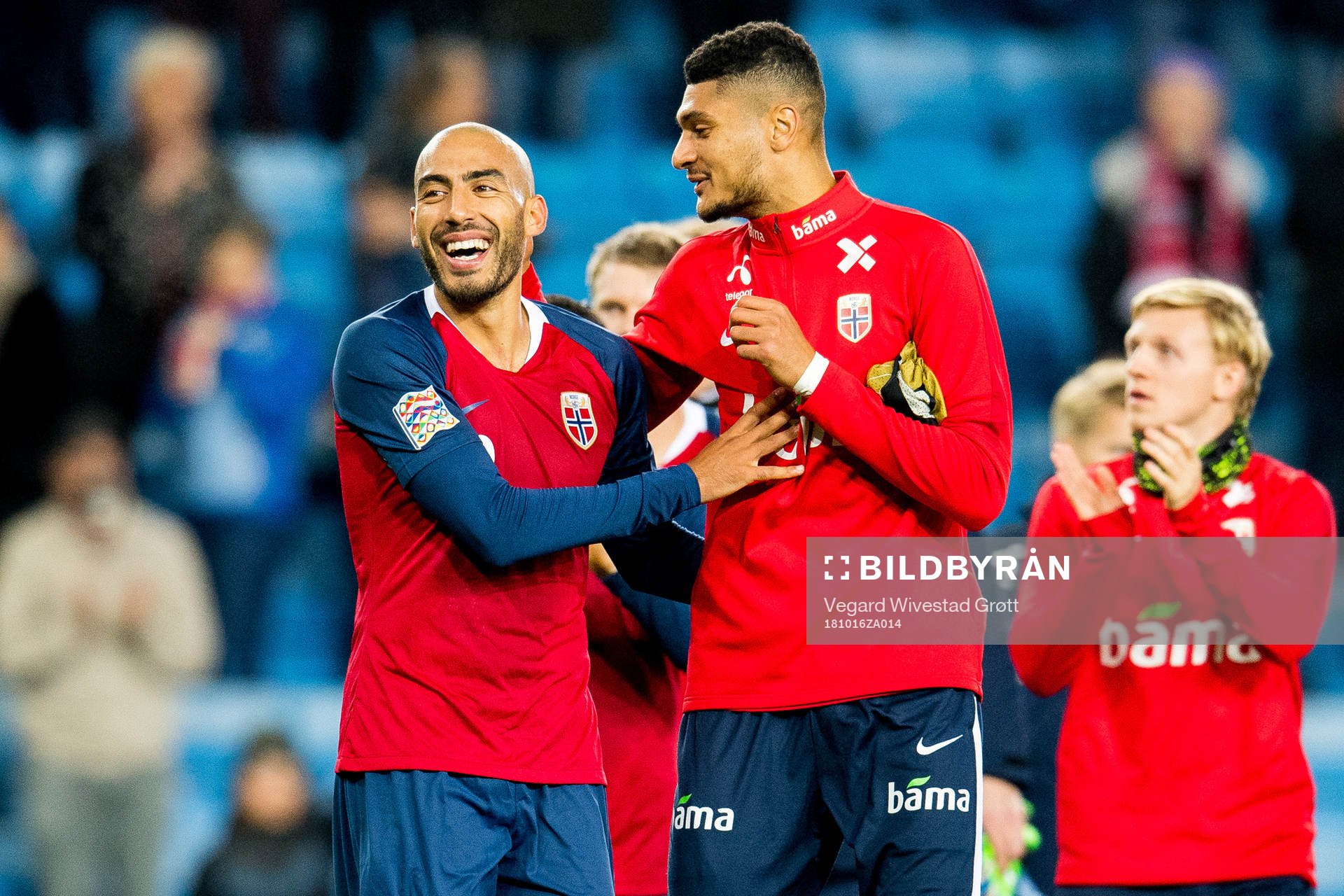 Haitam Aleesami and Bjørn Maars Johnsen of Norway