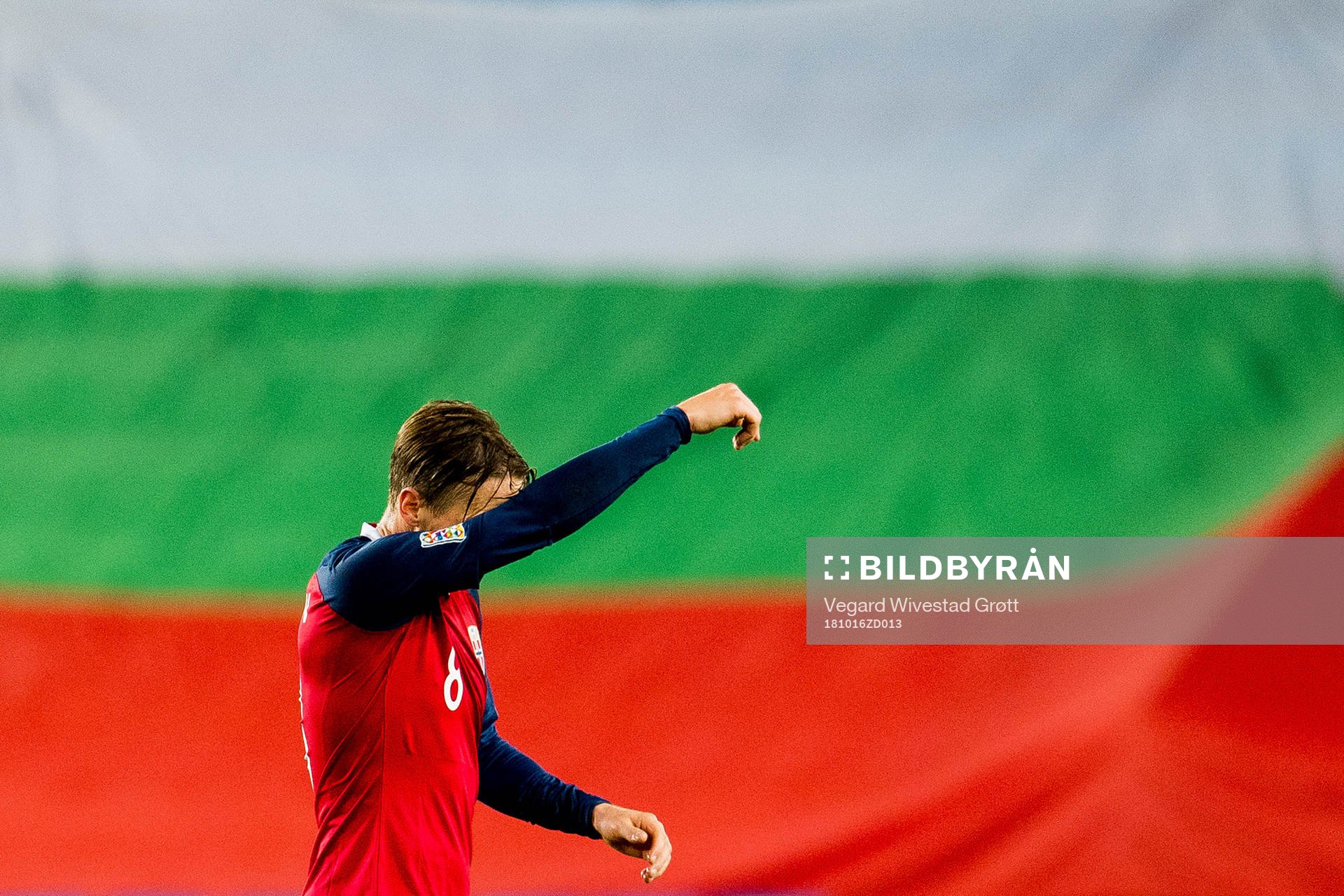 Stefan Johansen of Norway is being substituted