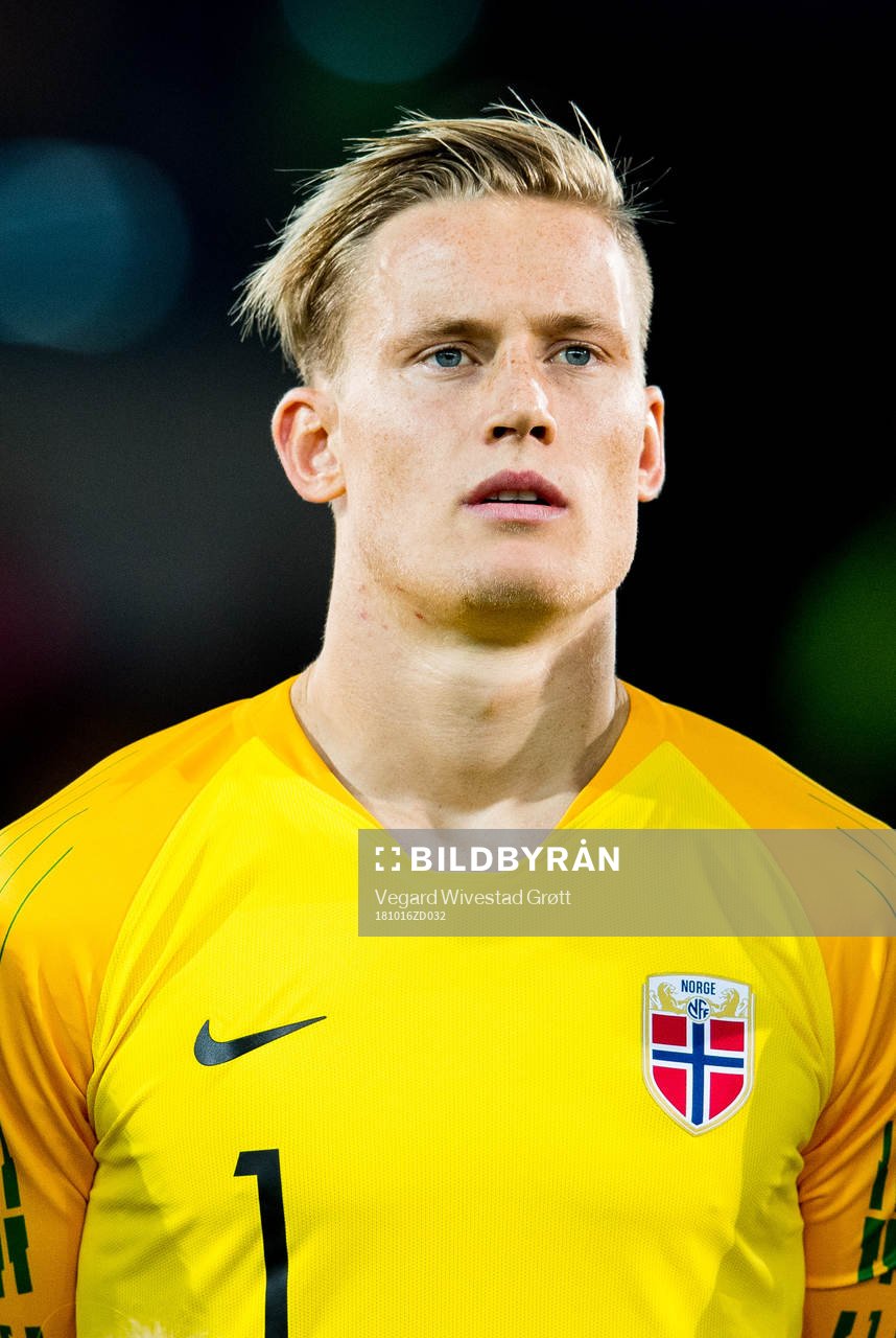 Goalkeeper Sondre Rossbach of Norway