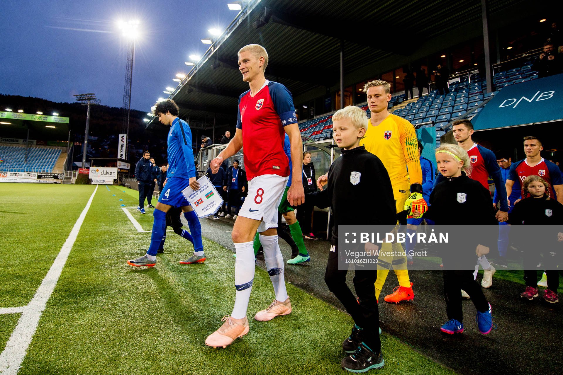 Morten Thorsby of Norway enters the pitch